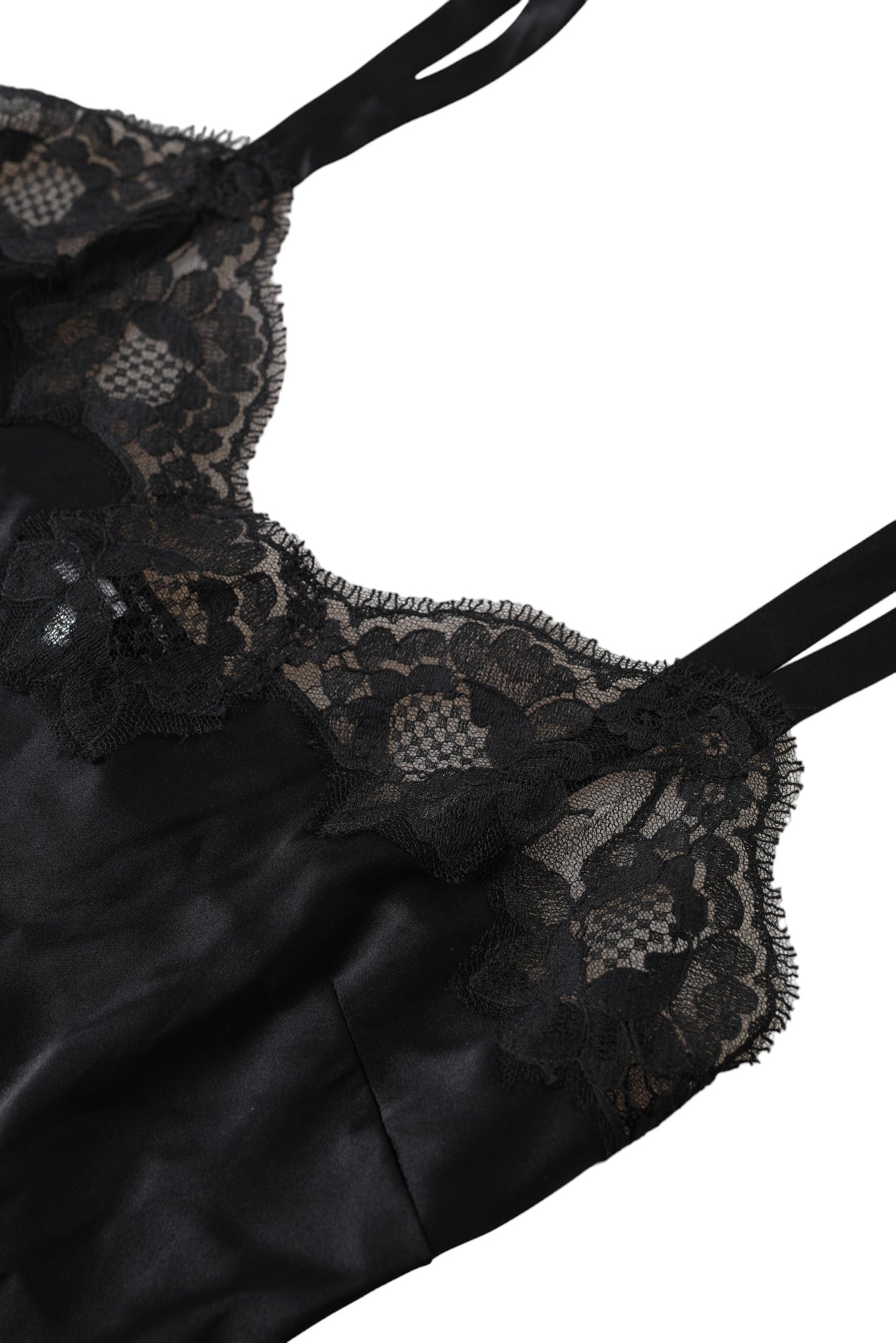 Dolce & Gabbana Elegant Silk Blend Lace Camisole Top