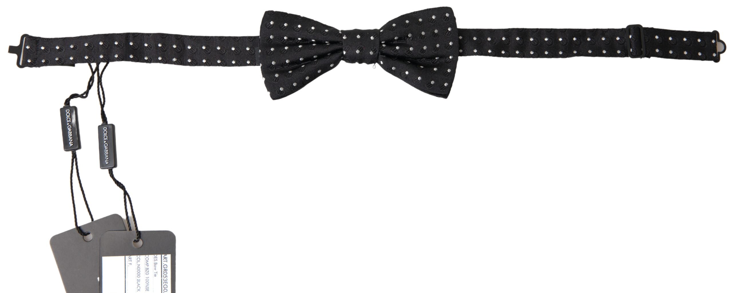 Dolce & Gabbana Elegant Black Silk Bow Tie