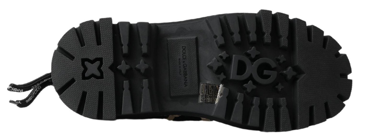 Черни маратонки Dolce & Gabbana Trekking Derby Logo