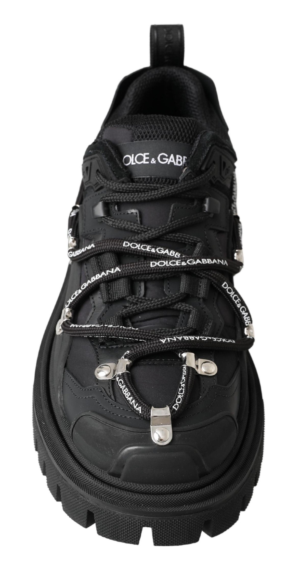 Черни маратонки Dolce & Gabbana Trekking Derby Logo