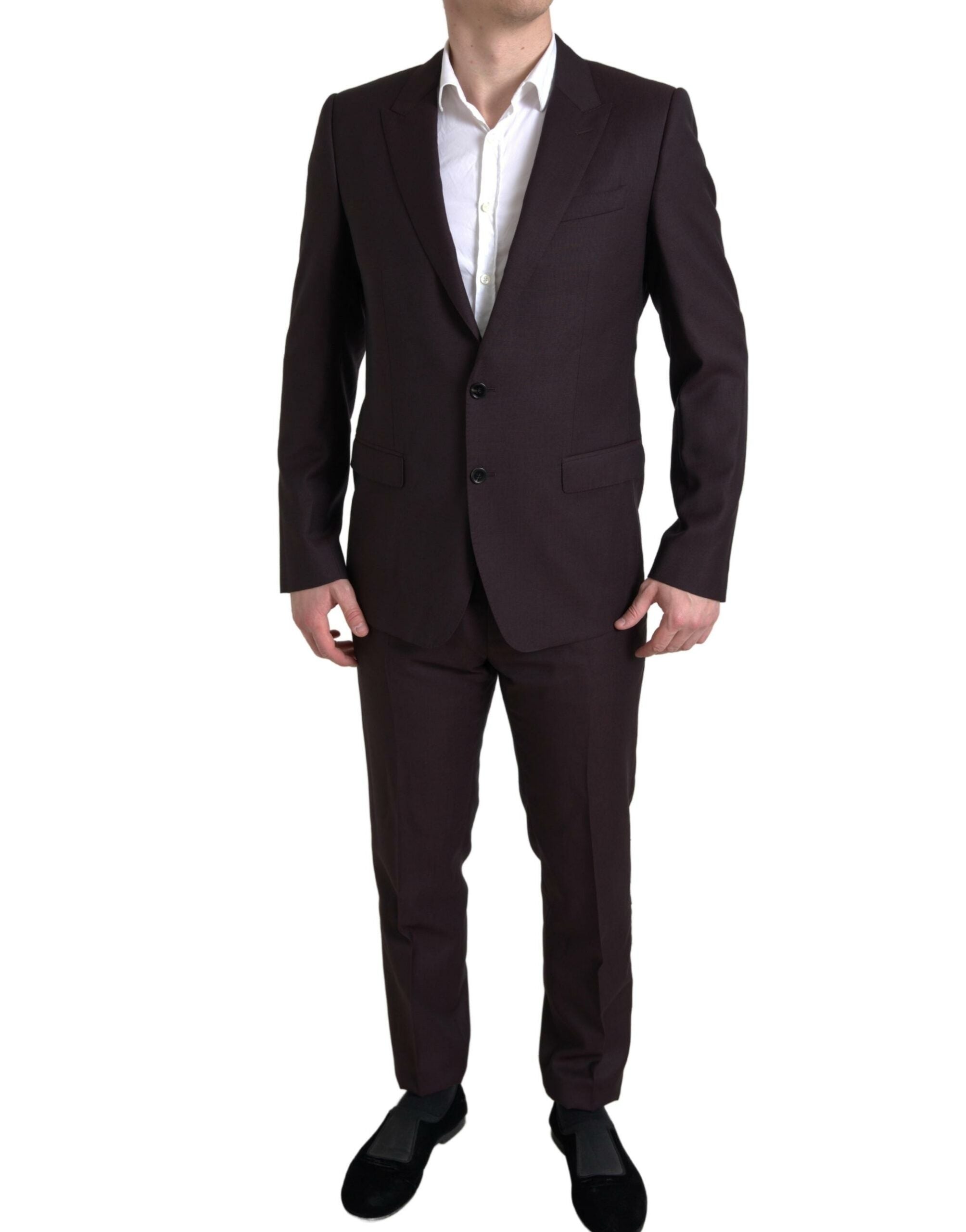 Dolce & Gabbana Maroon Martini Slim Fit 2-Piece Suit