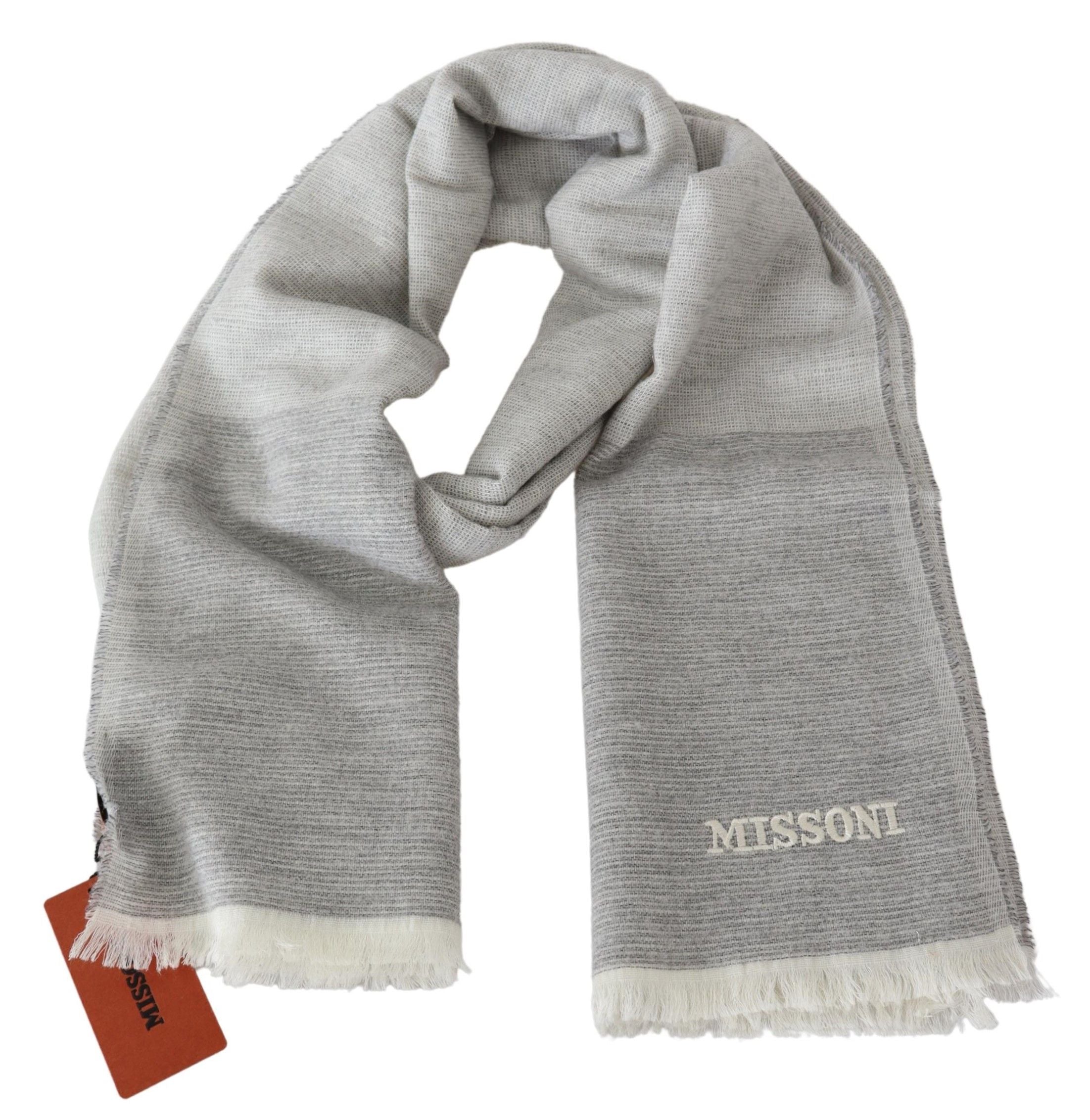 Бежов шал Missoni от 100% вълна унисекс