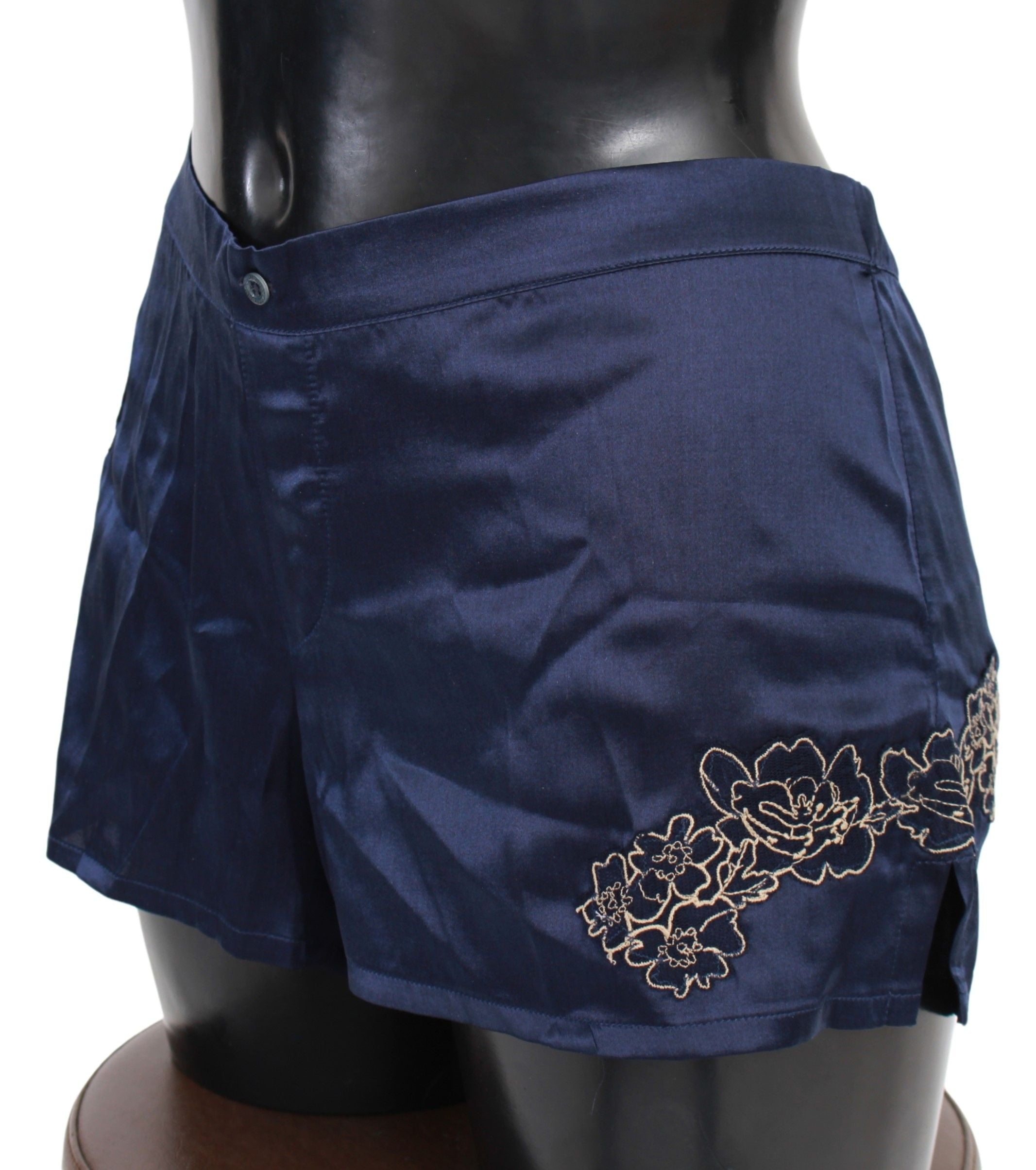 Ermanno Scervino Chic Blue Lingerie Shorts - Pure Cotton Comfort