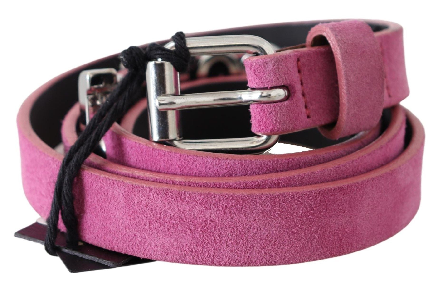 Колан за кръста Just Cavalli Pink Silver Chrome с метална катарама