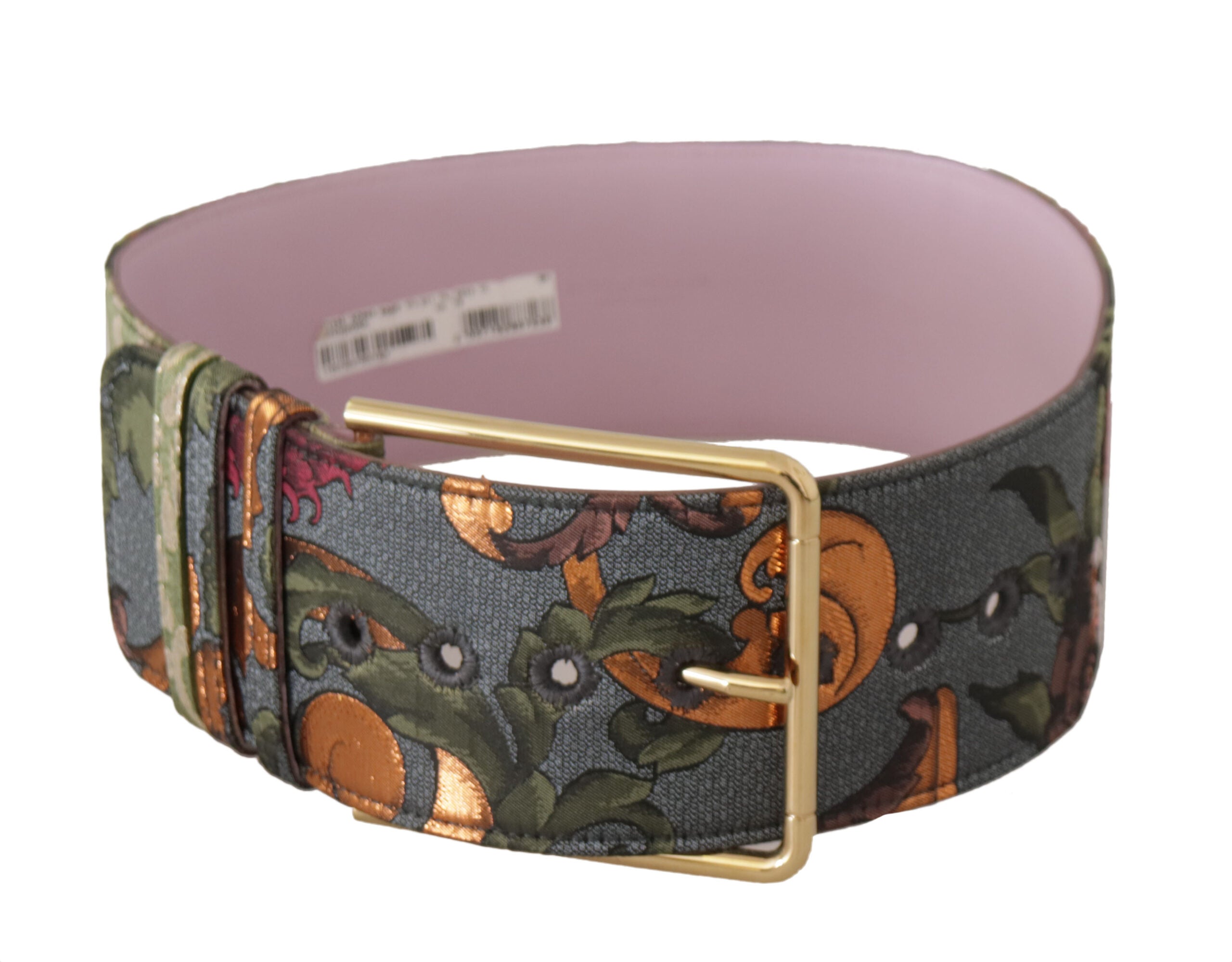 Dolce & Gabbana Elegant Multicolor Canvas-Leather Belt