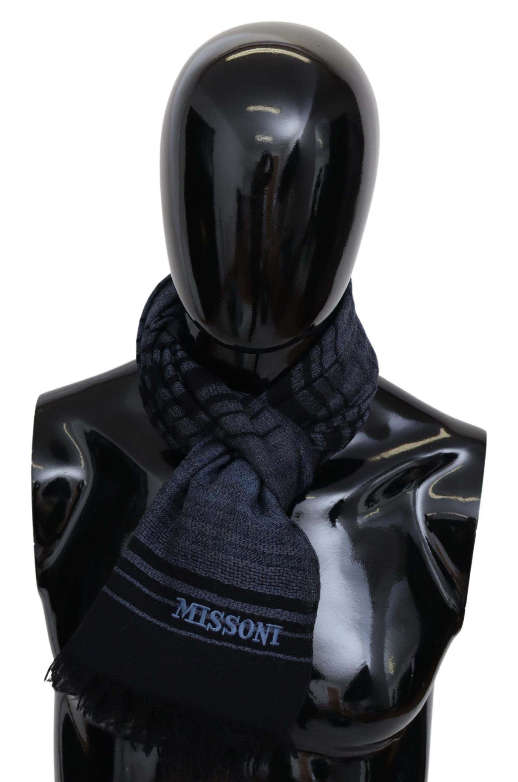 Многоцветен шарен вълнен шал Missoni унисекс