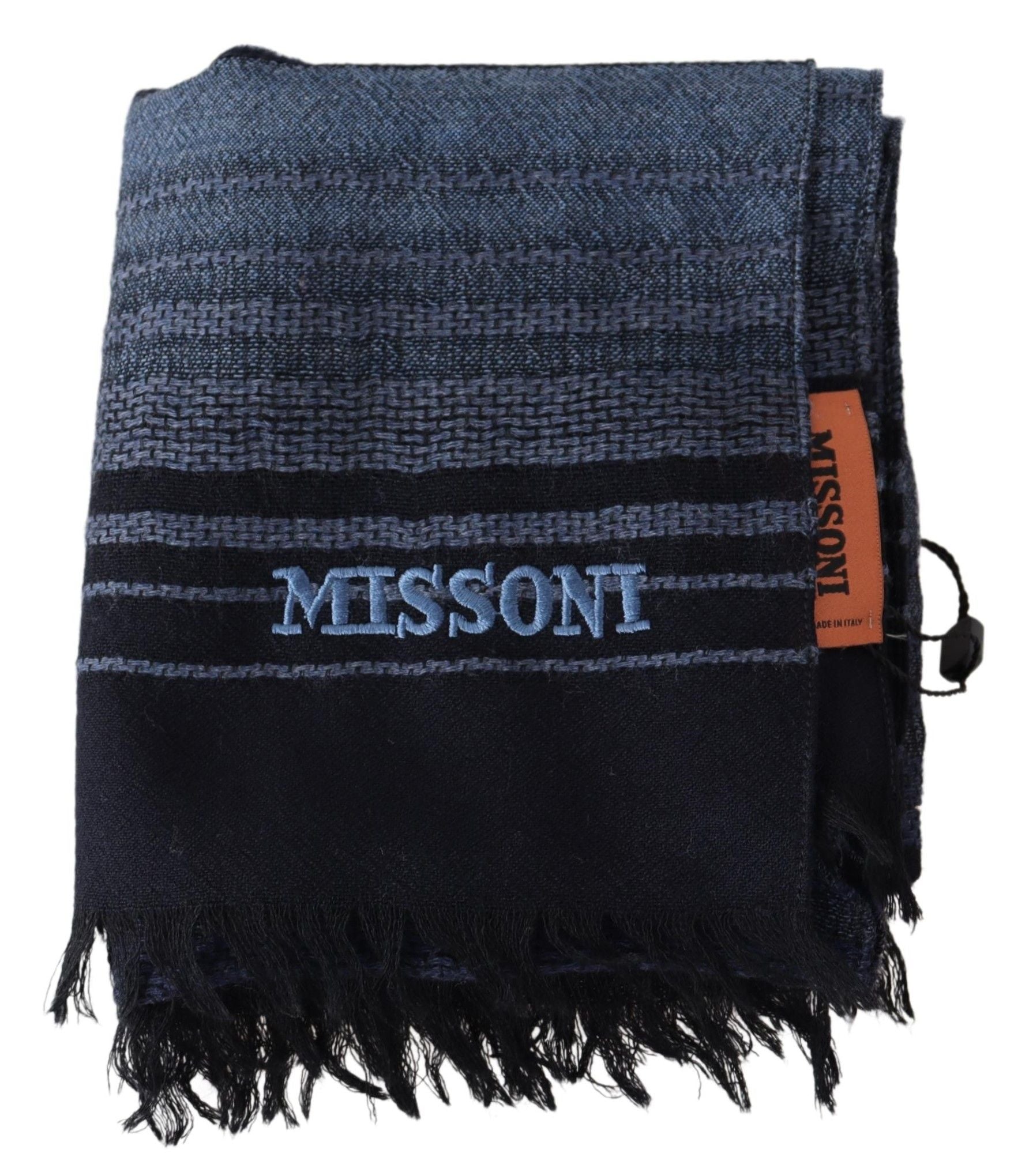 Многоцветен шарен вълнен шал Missoni унисекс