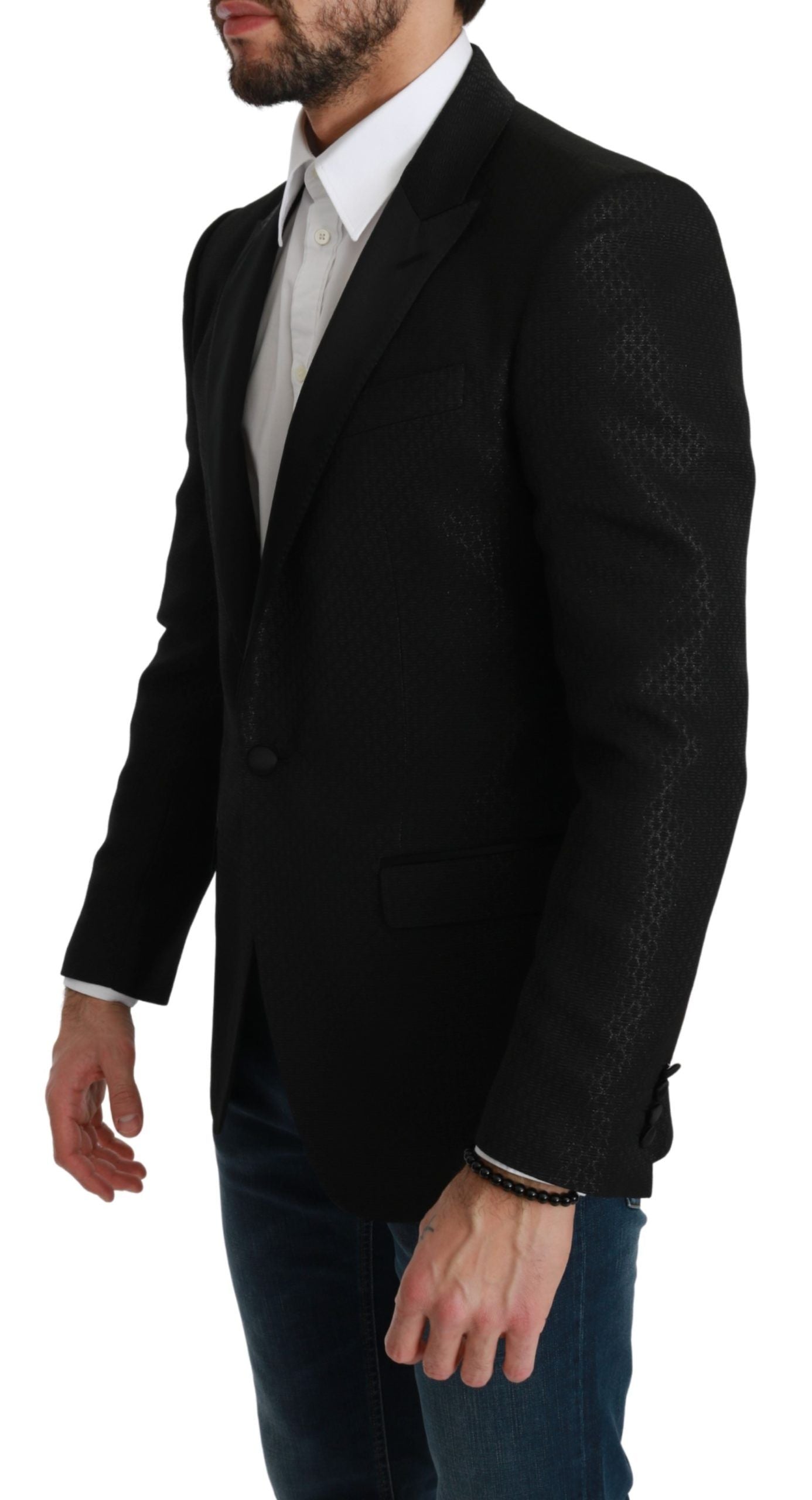 Dolce & Gabbana Черно прилепнало яке MARTINI Blazer