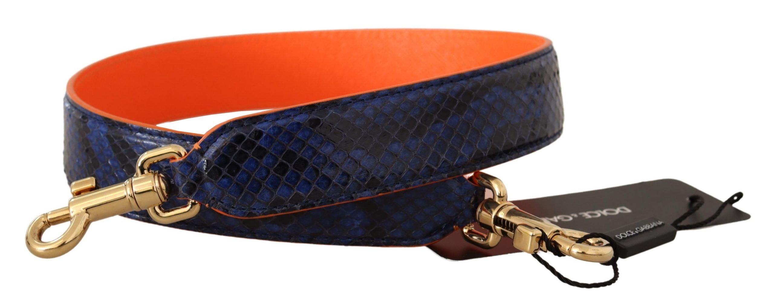 Dolce & Gabbana Exotic Snakeskin Shoulder Strap in Purple Hue