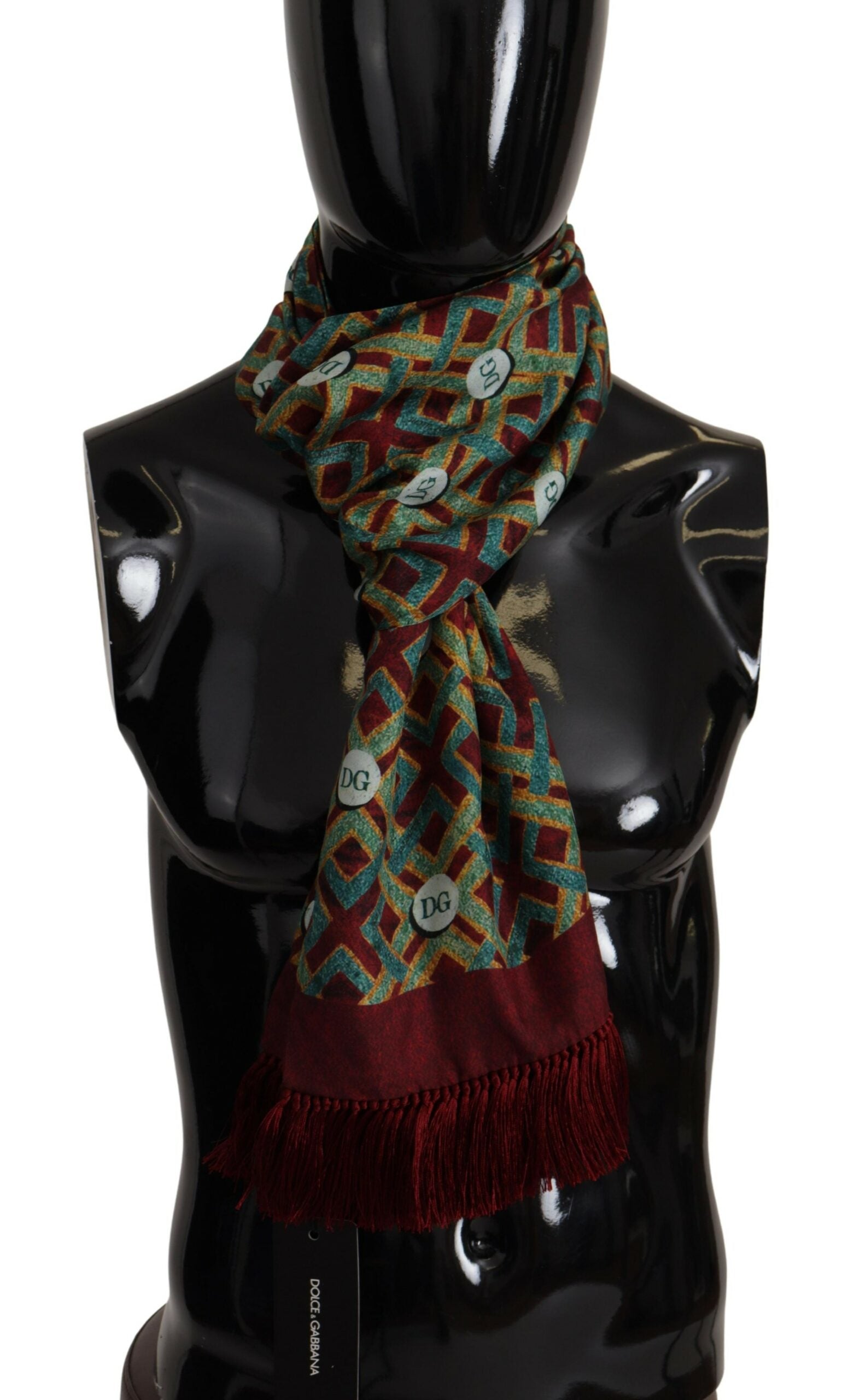 Dolce & Gabbana Elegant Multicolor Silk Men's Scarf Wrap
