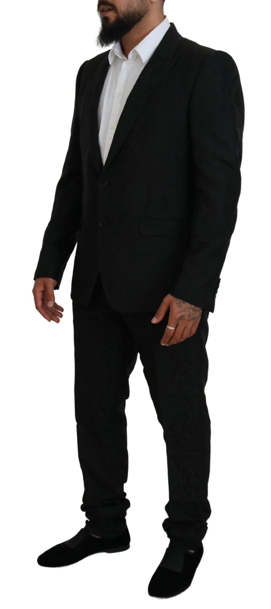 Dolce & Gabbana Black Martini Slim Fit Designer Suit