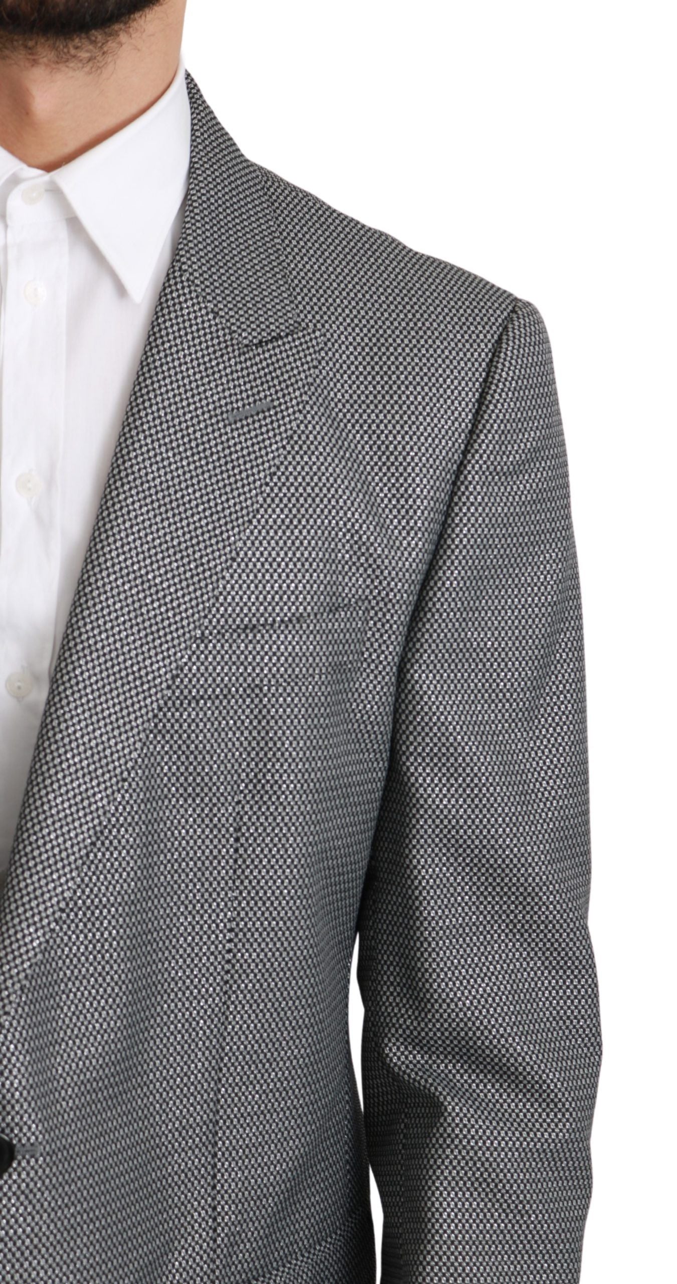 Dolce & Gabbana Grey Slim Fit Официален сако MARTINI
