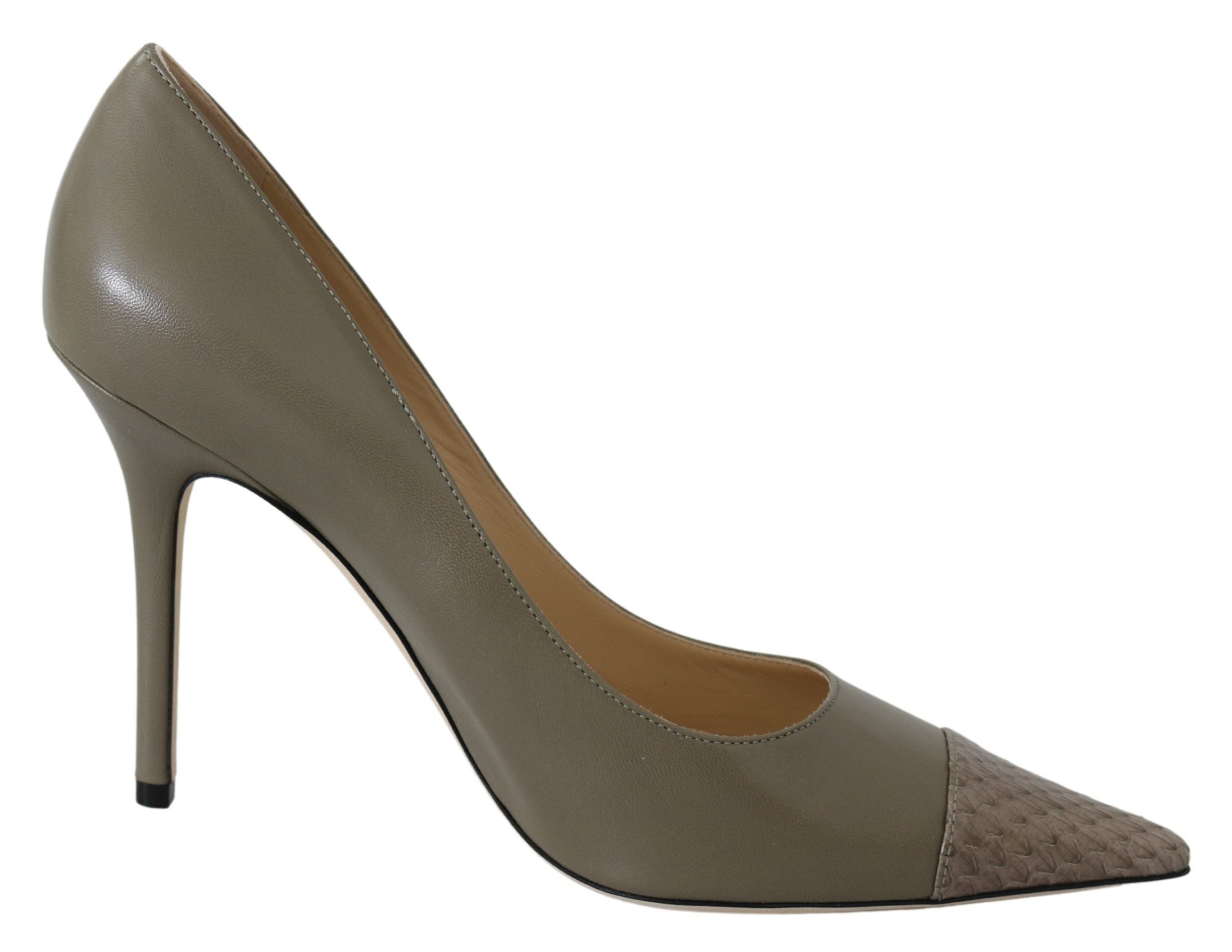 Jimmy Choo Pebble Зелени кожени обувки Amika