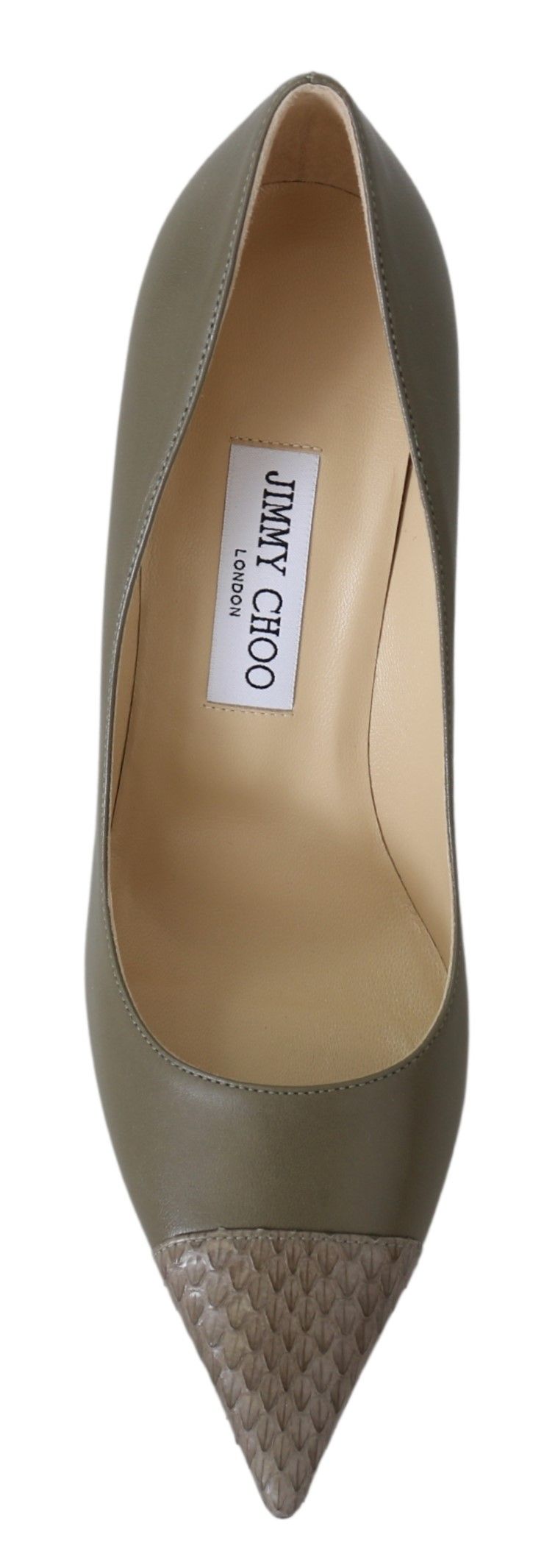 Jimmy Choo Pebble Зелени кожени обувки Amika