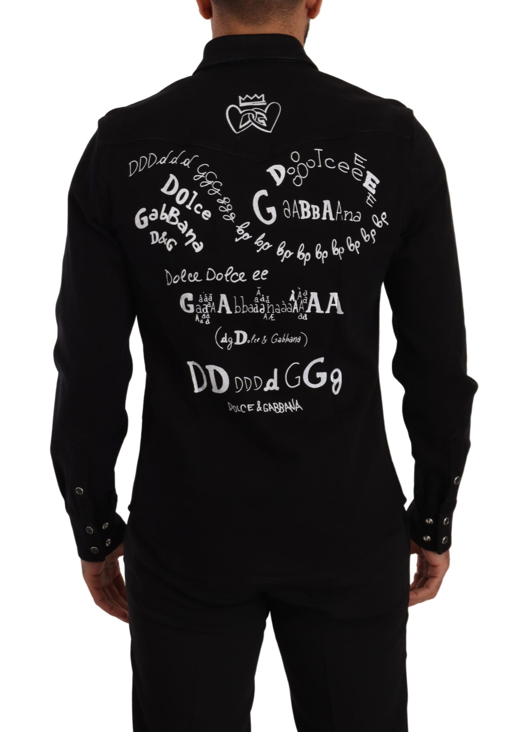 Dolce & Gabbana Slim Fit Casual Black Designer Rise