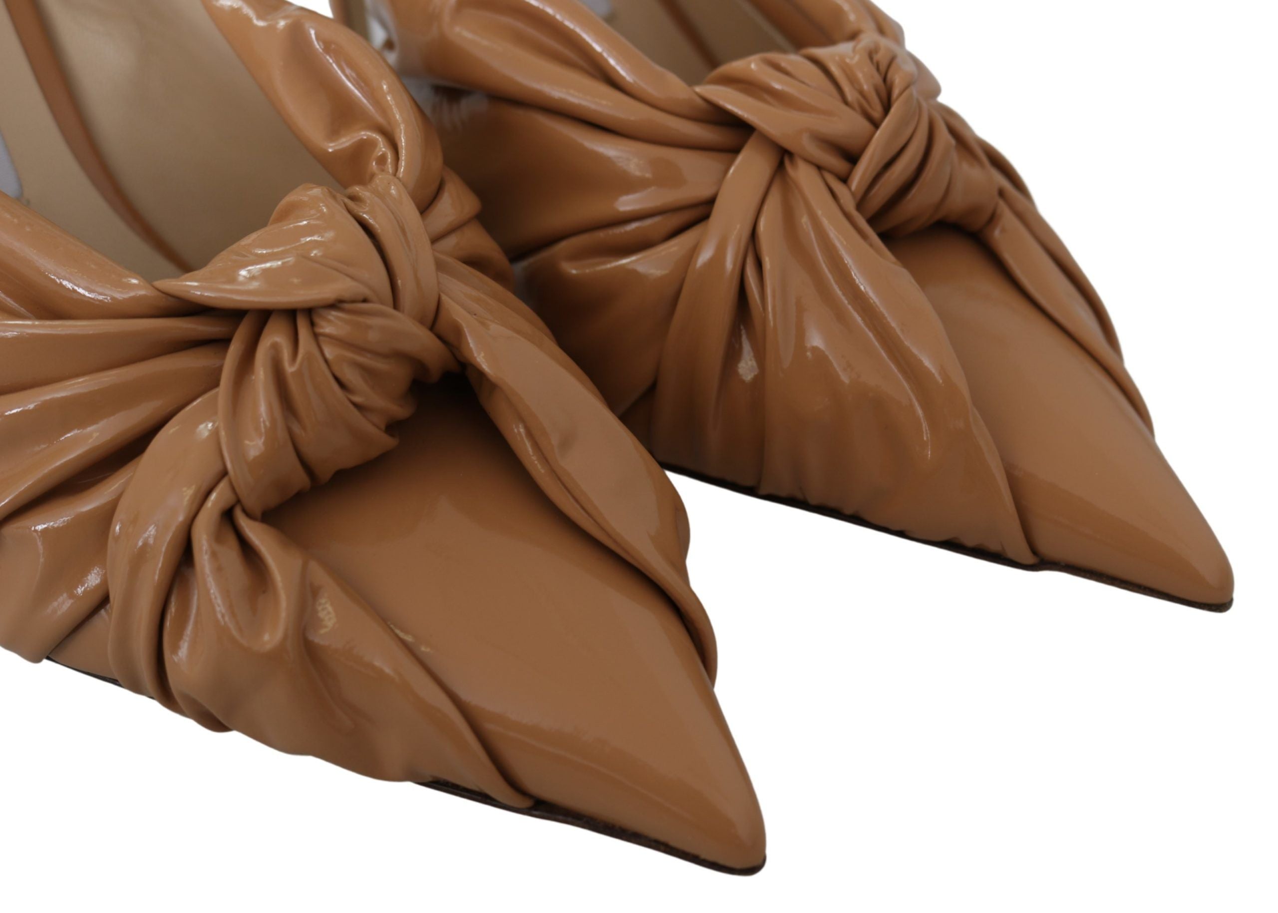 Jimmy Choo карамелено кафяви кожени обувки Annabell 85