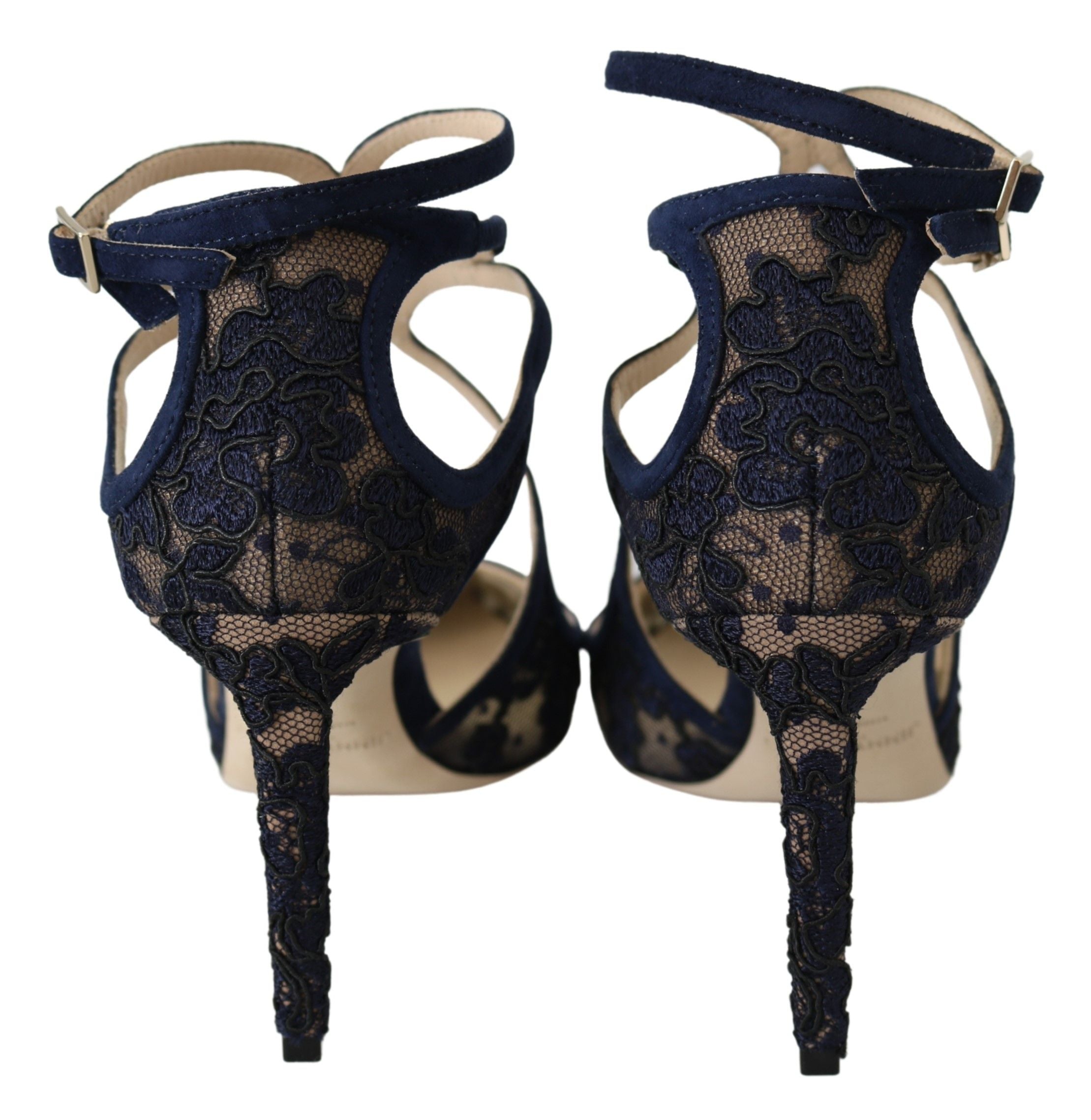 Jimmy Choo Navy Blue Lancer 85 Сандали Помпи