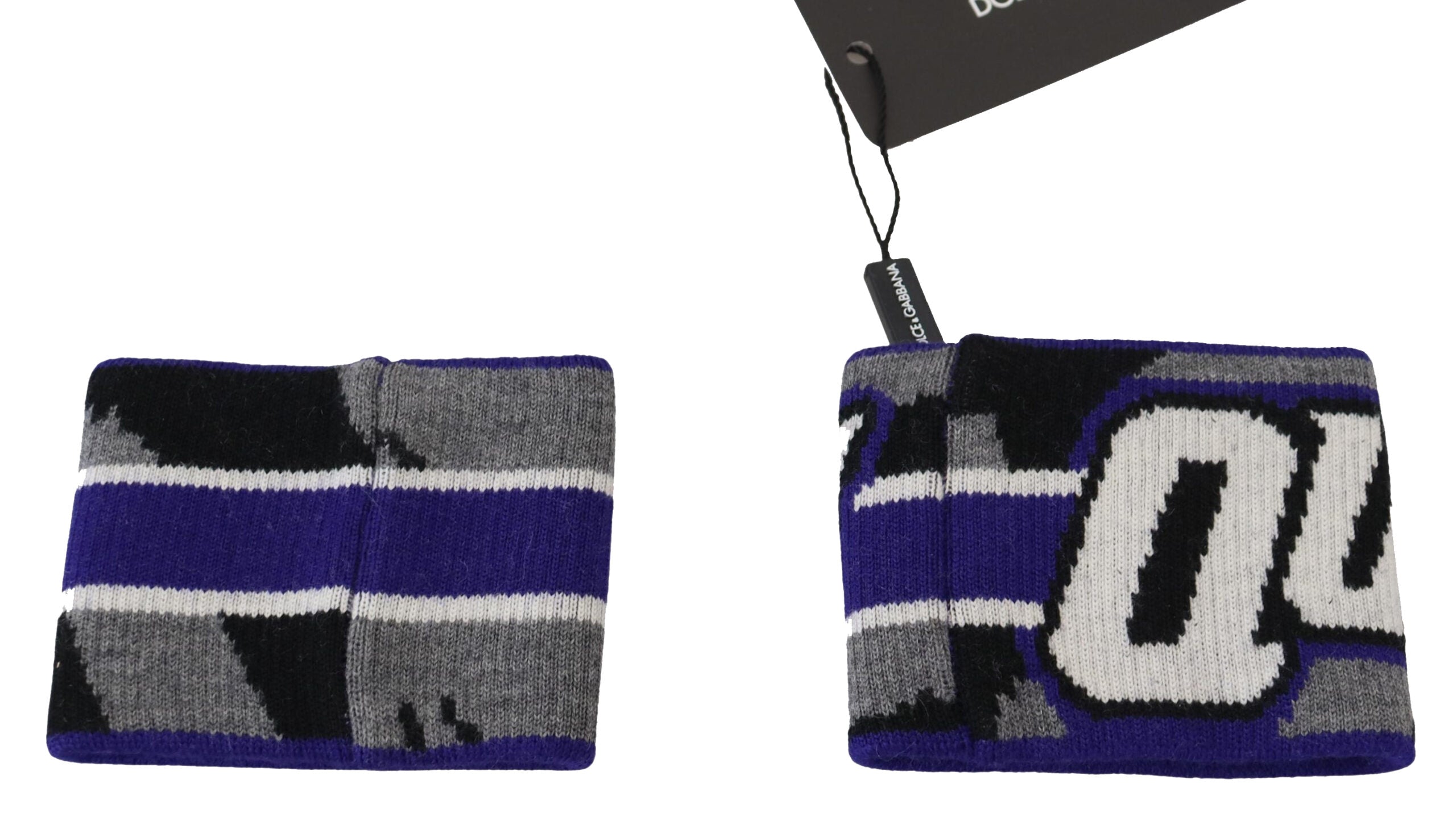 Dolce & Gabbana Regal Purple Wool Wrist Wrap