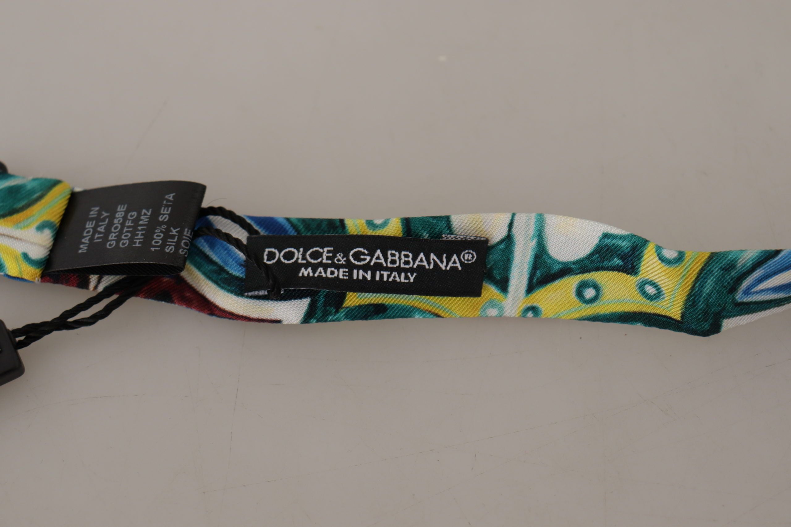 Dolce & Gabbana Многоцветна майоликова щампа с регулируема папийонка