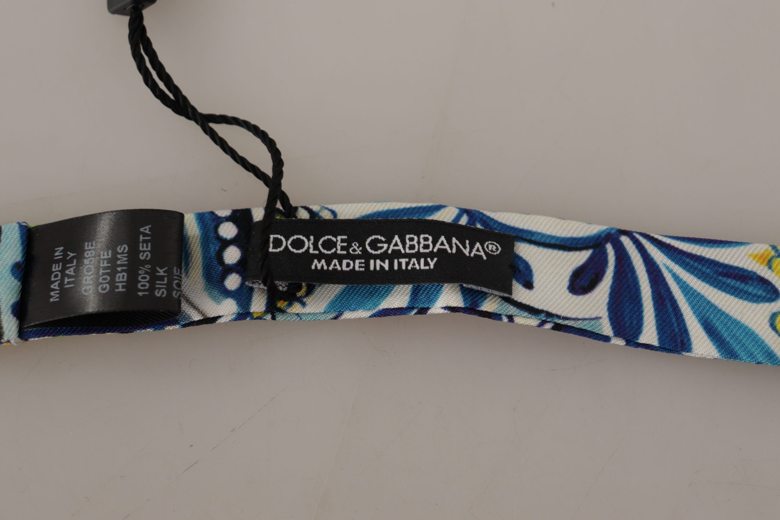 Dolce & Gabbana Многоцветна майоликова щампа с регулируема папийонка