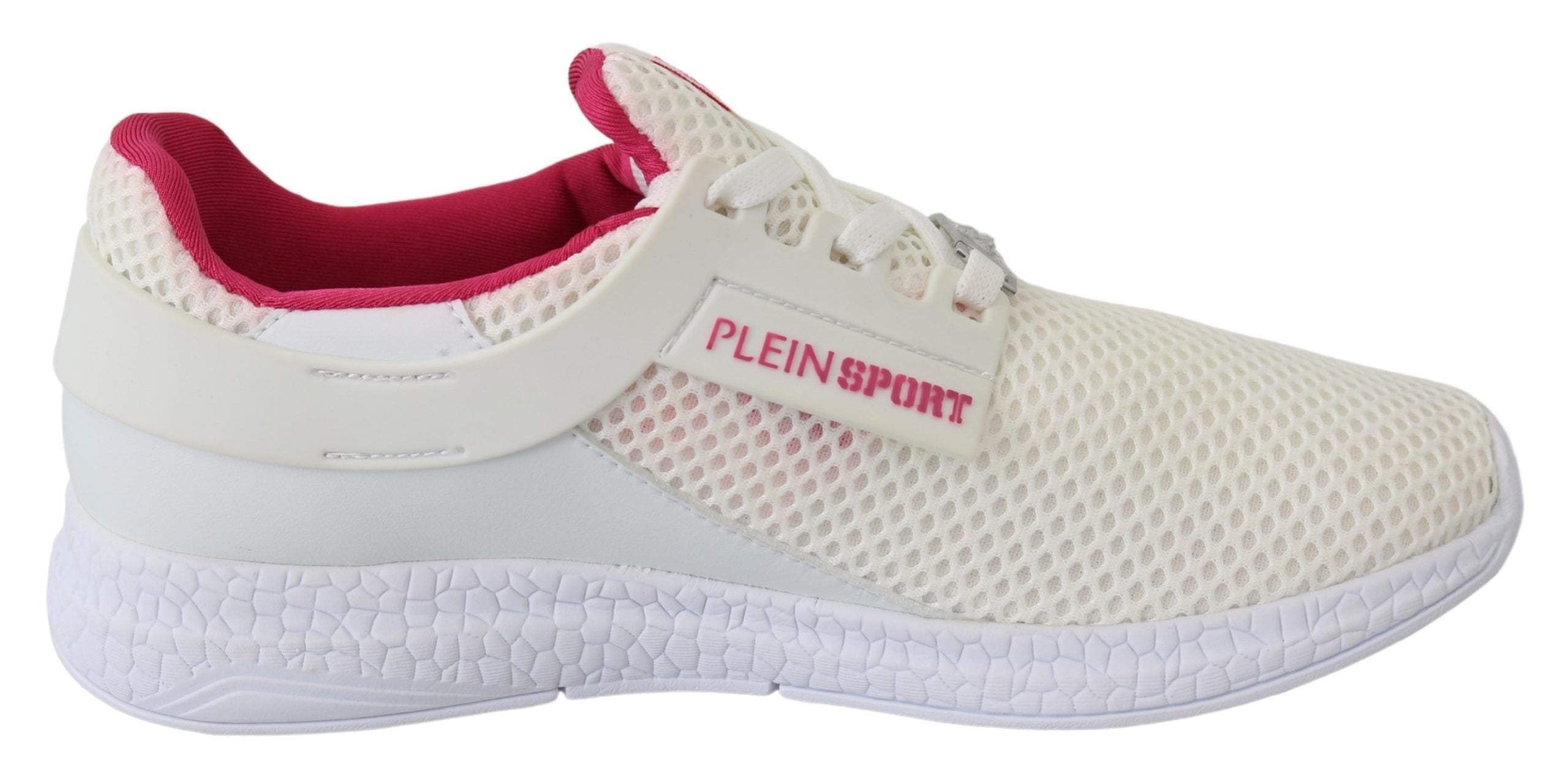 Бели маратонки Becky от полиестер Plein Sport Runner