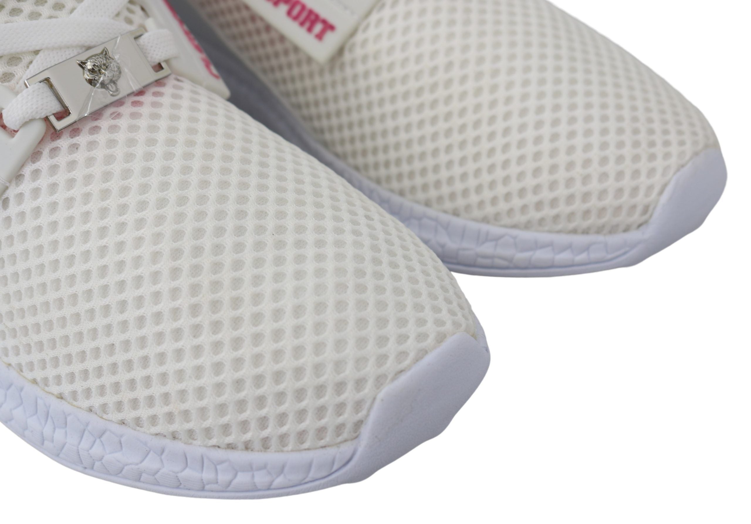 Бели маратонки Becky от полиестер Plein Sport Runner