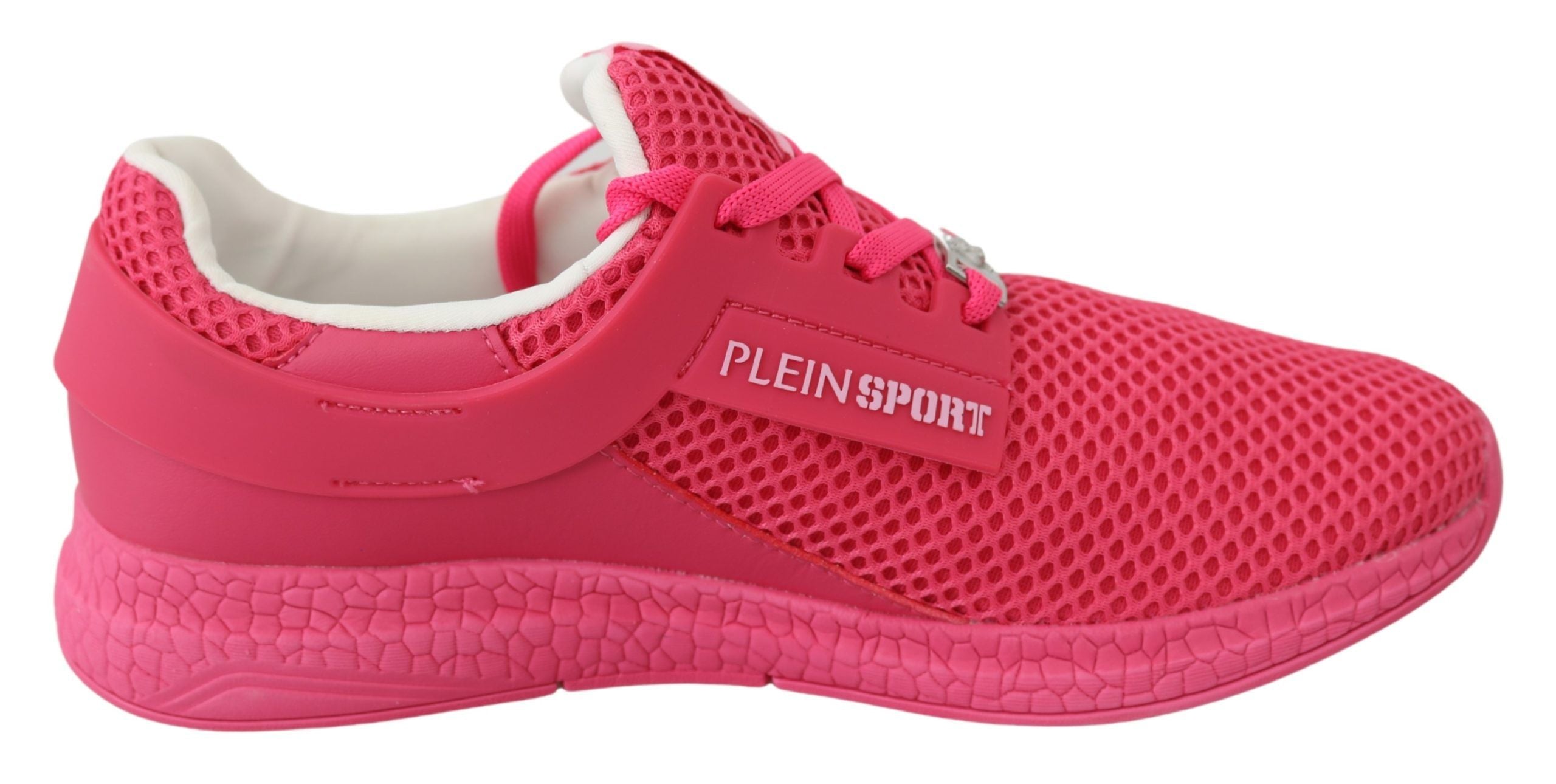 Обувки Plein Sport Fuxia Beetroot Polyester Runner Becky Sneakers