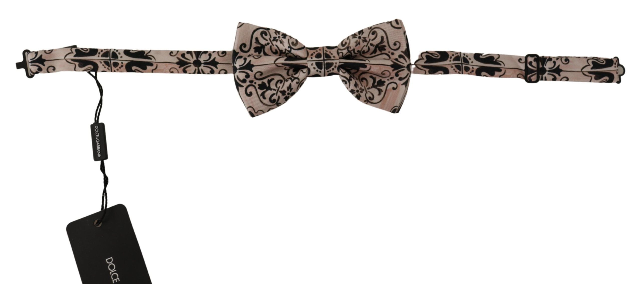 Dolce & Gabbana Многоцветен модел 100% копринена папийонка с деколте