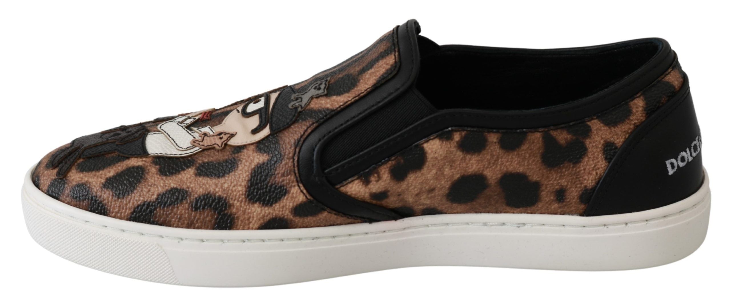 Dolce & Gabbana Кожени обувки с леопард #dgfamily Мокасини
