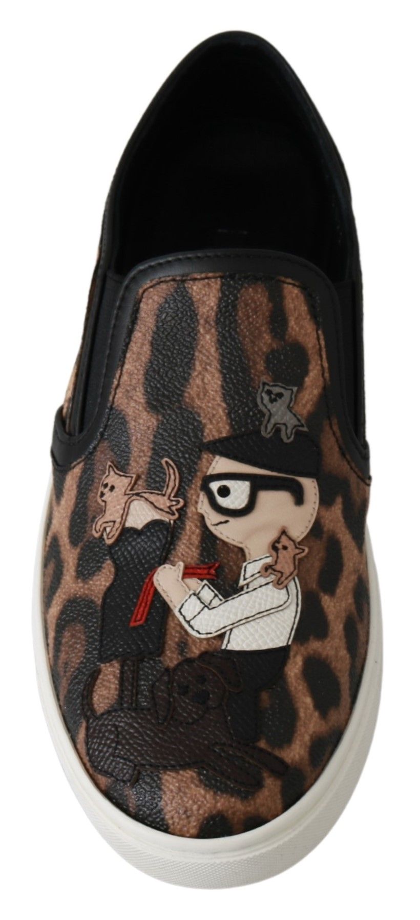 Dolce & Gabbana Кожени обувки с леопард #dgfamily Мокасини