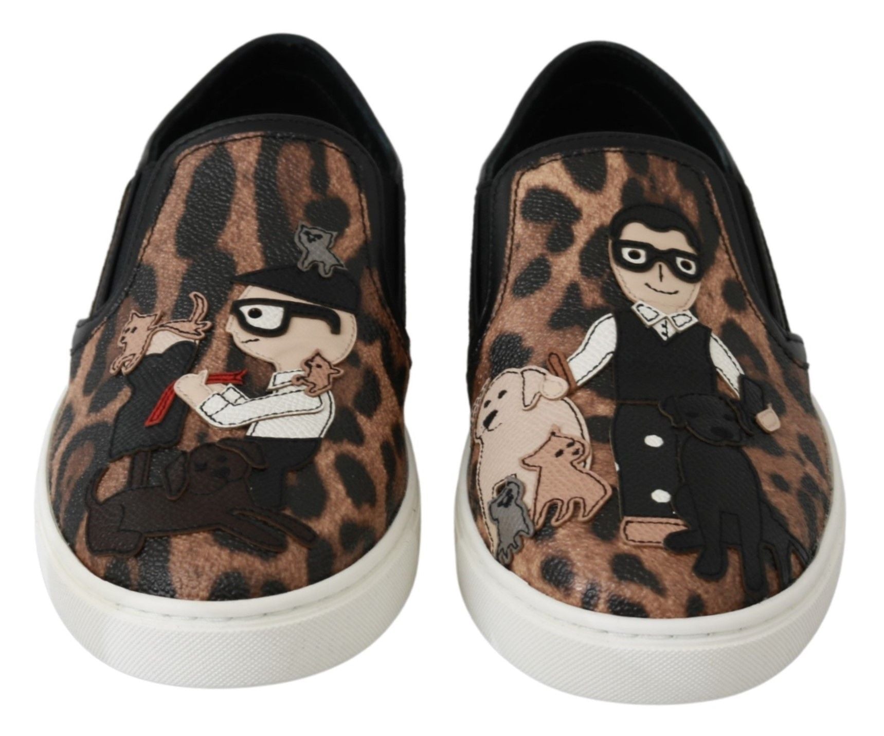 Dolce & Gabbana Кожени обувки с леопард #dgfamily Мокасини