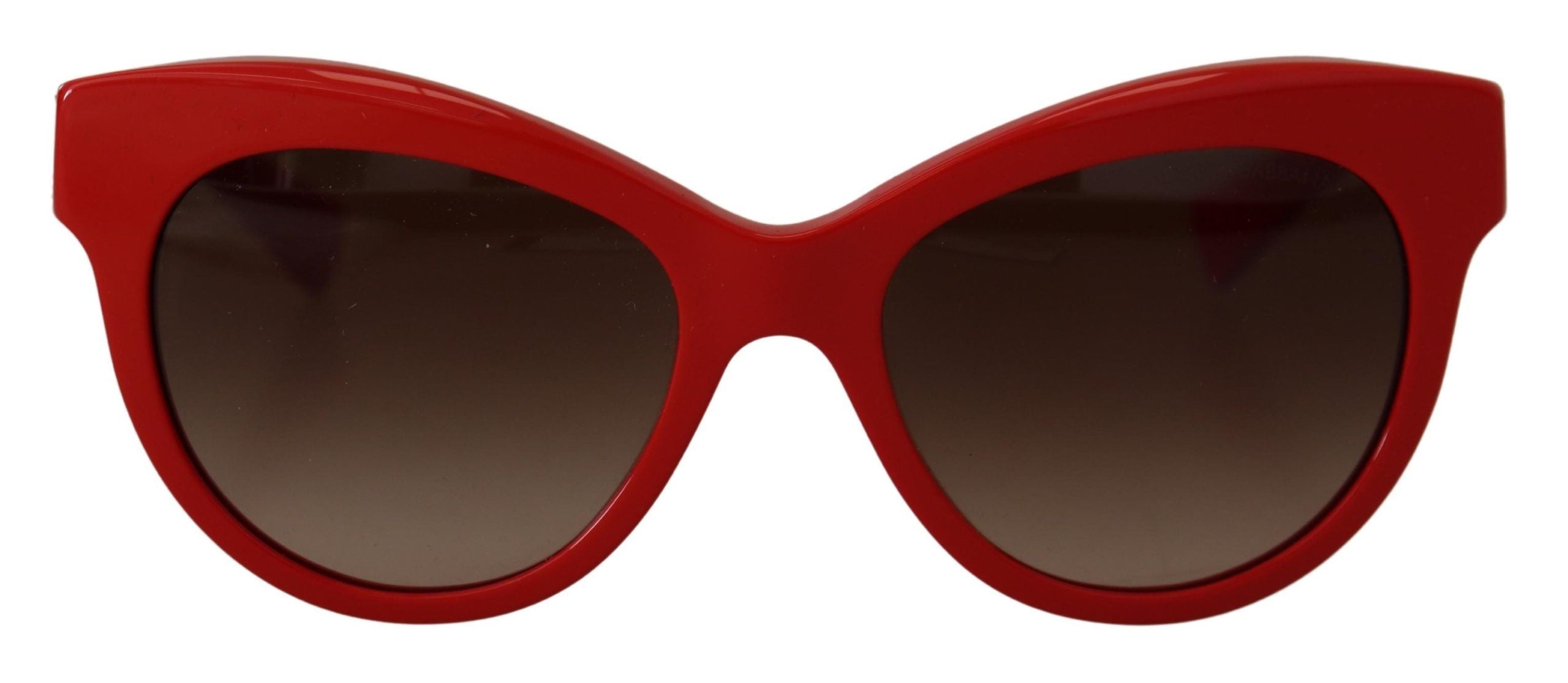 Слънчеви очила Dolce & Gabbana Red Cat Eye Lens Floral Shades DG4215