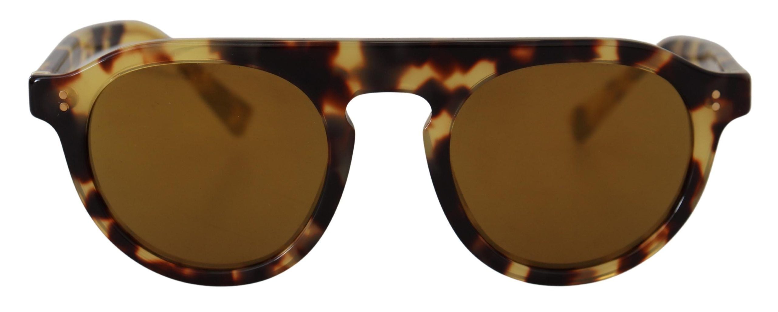 Слънчеви очила Dolce & Gabbana с овални кафяви костенурки с пълна рамка DG4306F