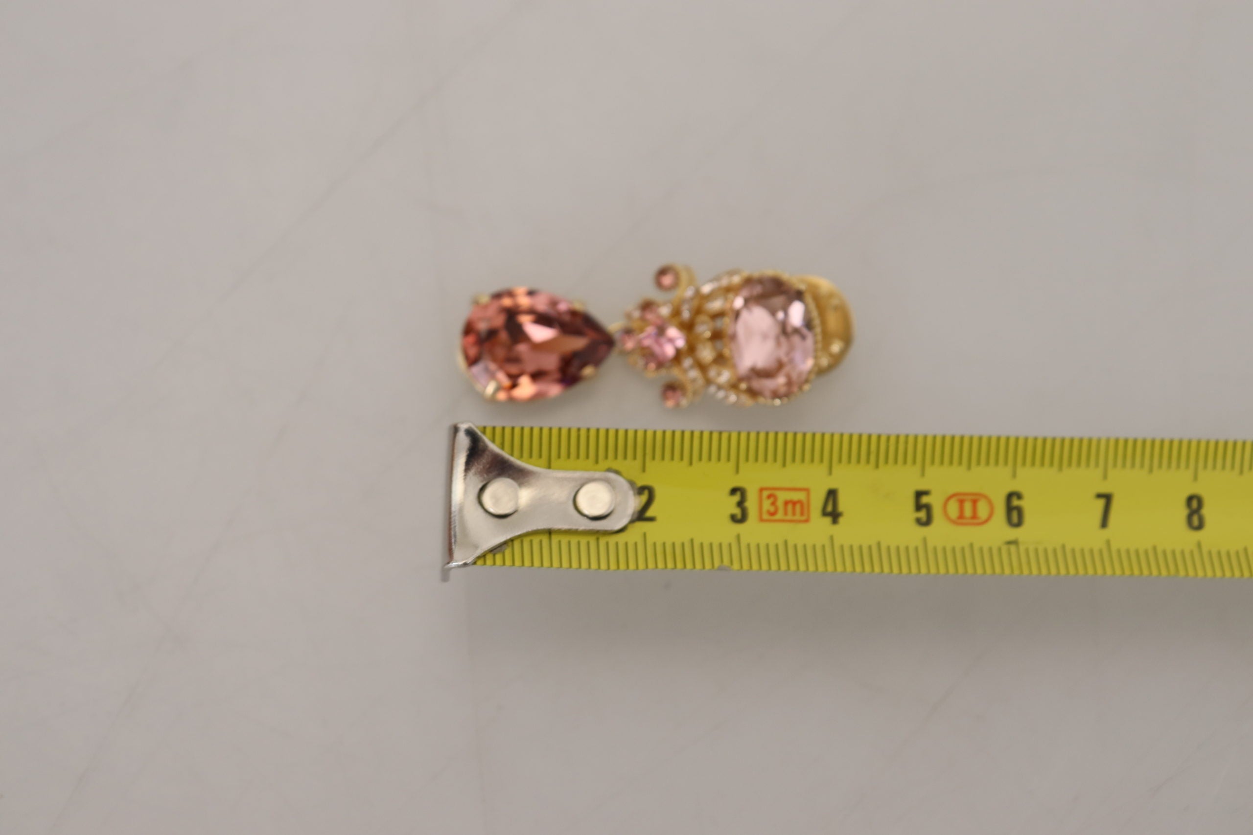 Dolce & Gabbana Exquisite Gold-Toned Crystal Brooch