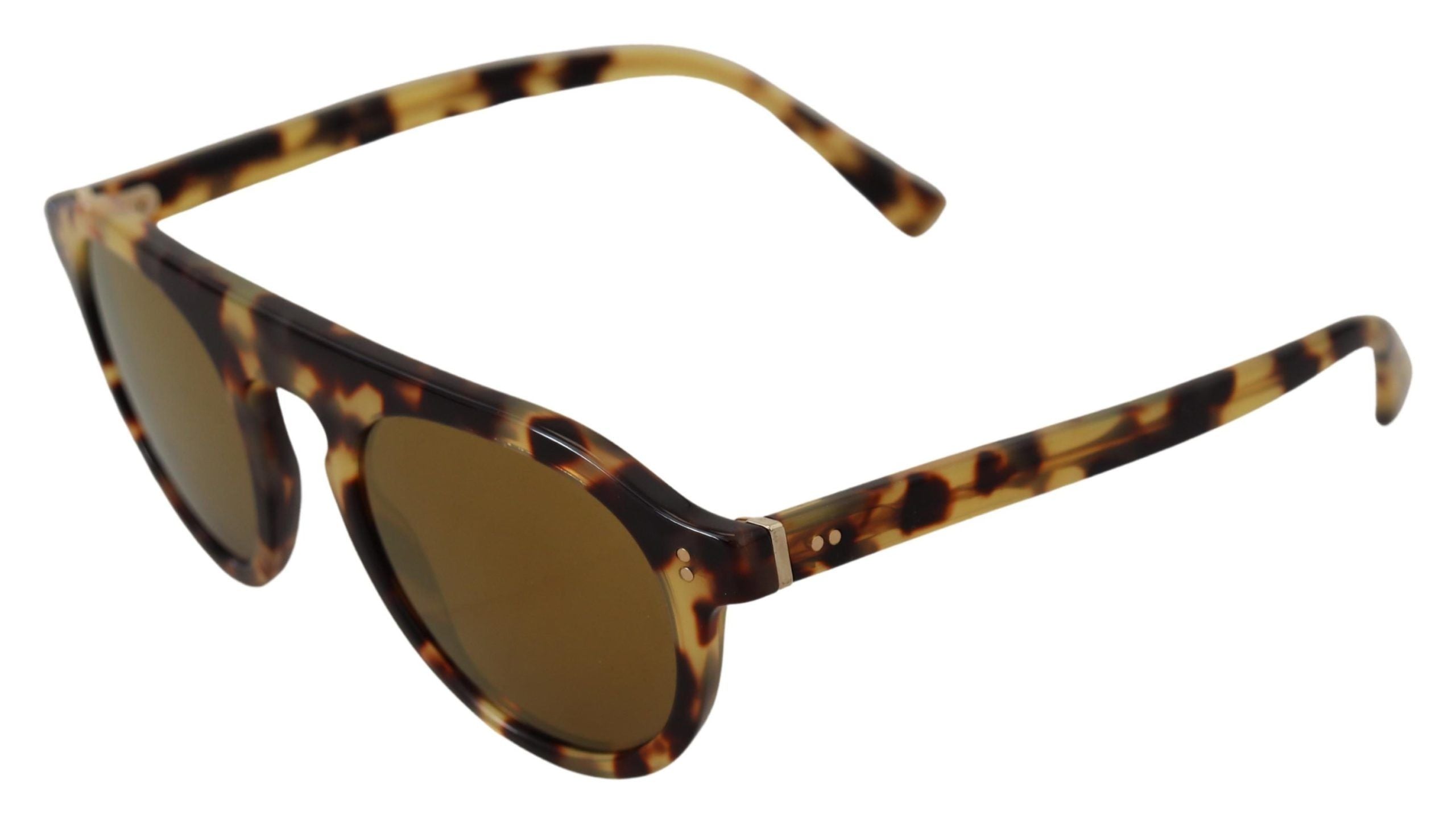 Слънчеви очила Dolce & Gabbana с овални кафяви костенурки с пълна рамка DG4306F