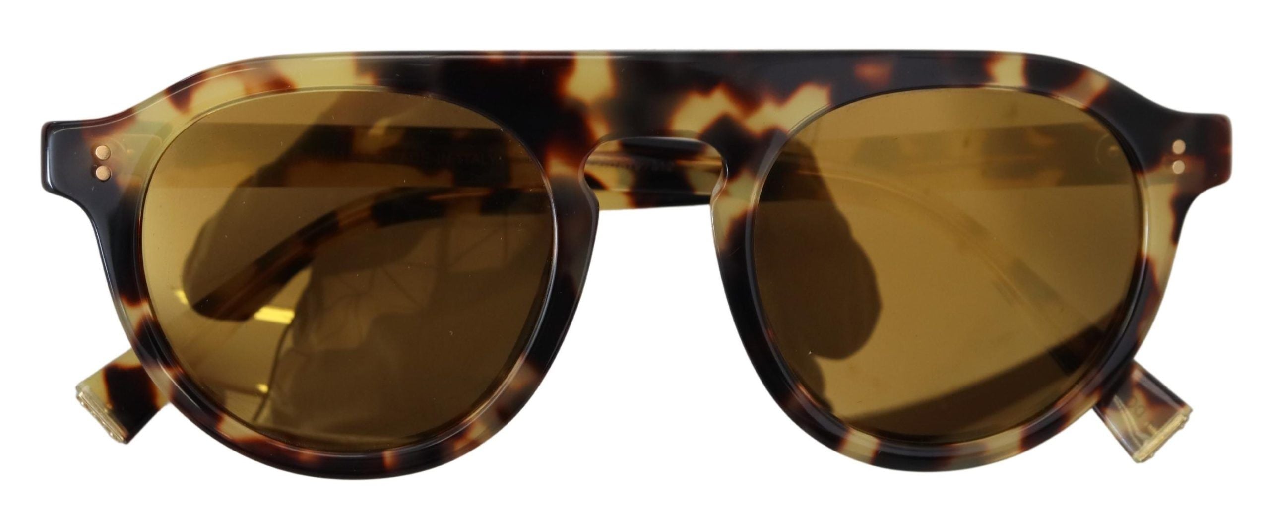 Слънчеви очила Dolce & Gabbana с овални кафяви костенурки с пълна рамка DG4306F