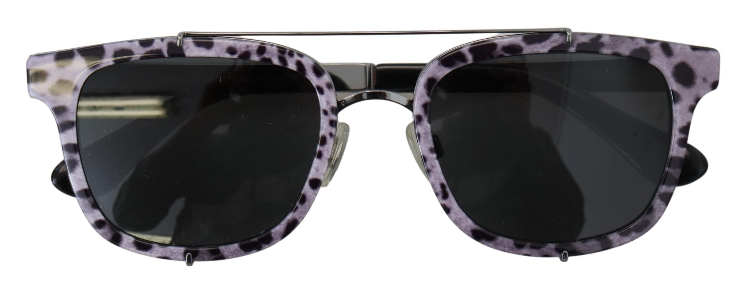 Слънчеви очила Dolce & Gabbana Purple Leopard Metal Frame Women Shads DG2175