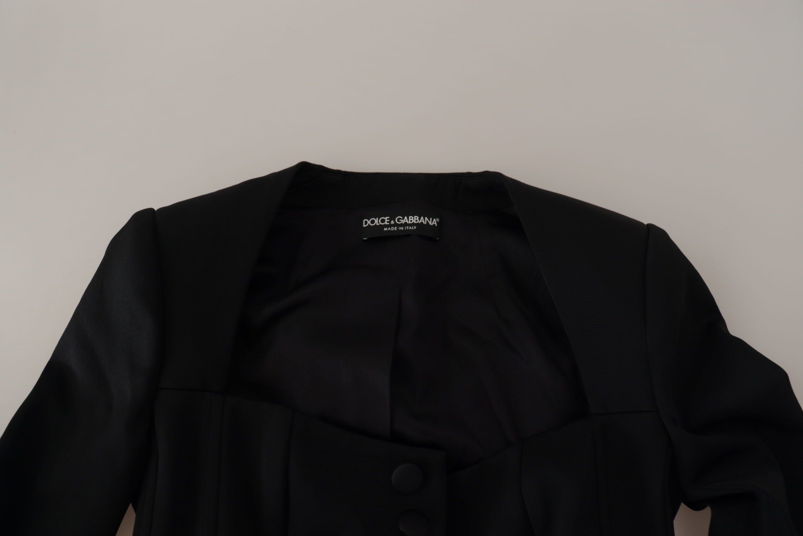 Dolce & Gabbana черно прилепнало яке с дълги ръкави