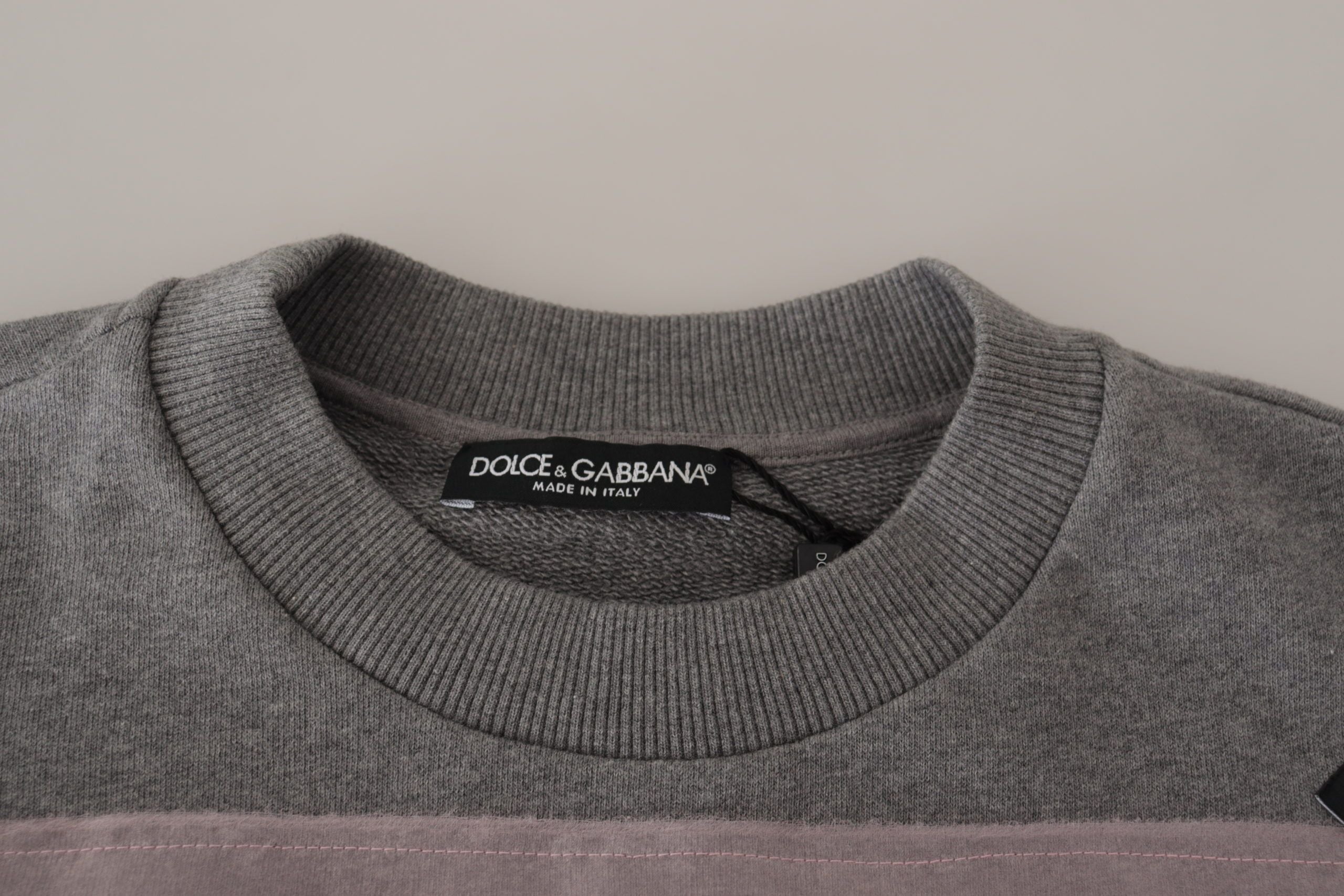 Горна тениска Dolce & Gabbana Grey Heart Pink Limited Edition