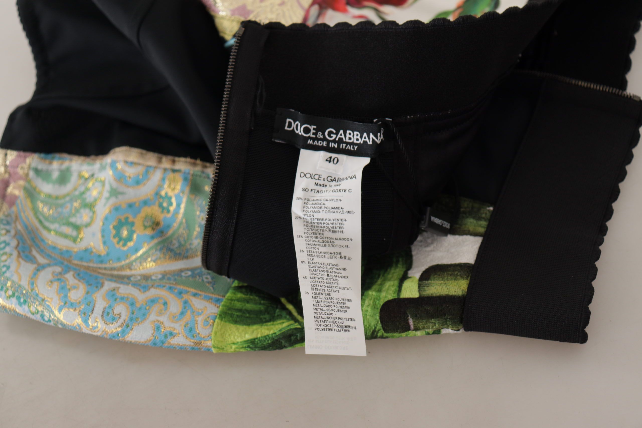 Многоцветни жакардови найлонови шорти от Dolce & Gabbana