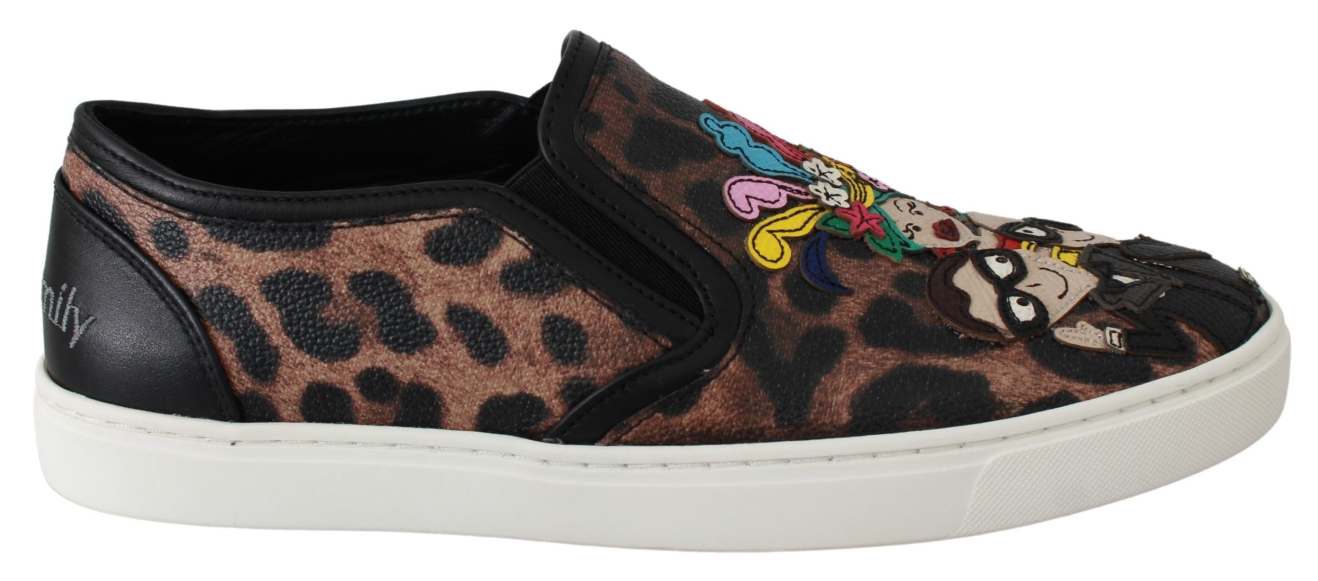 Dolce & Gabbana Кожени обувки с леопард #dgfamily Мокасини