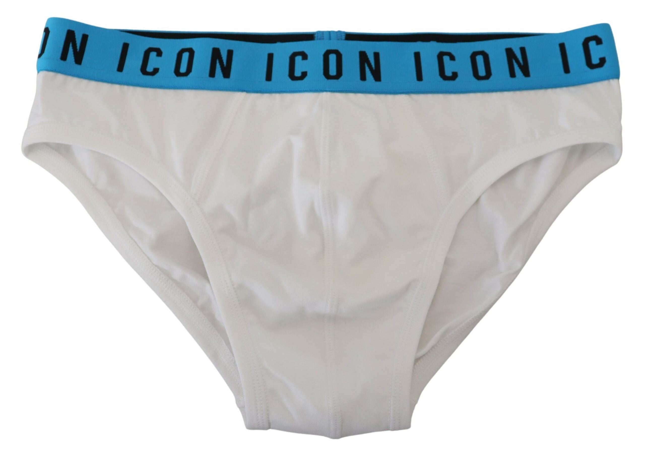 Dsquared² White Icon Logo Памучно еластично мъжко бельо