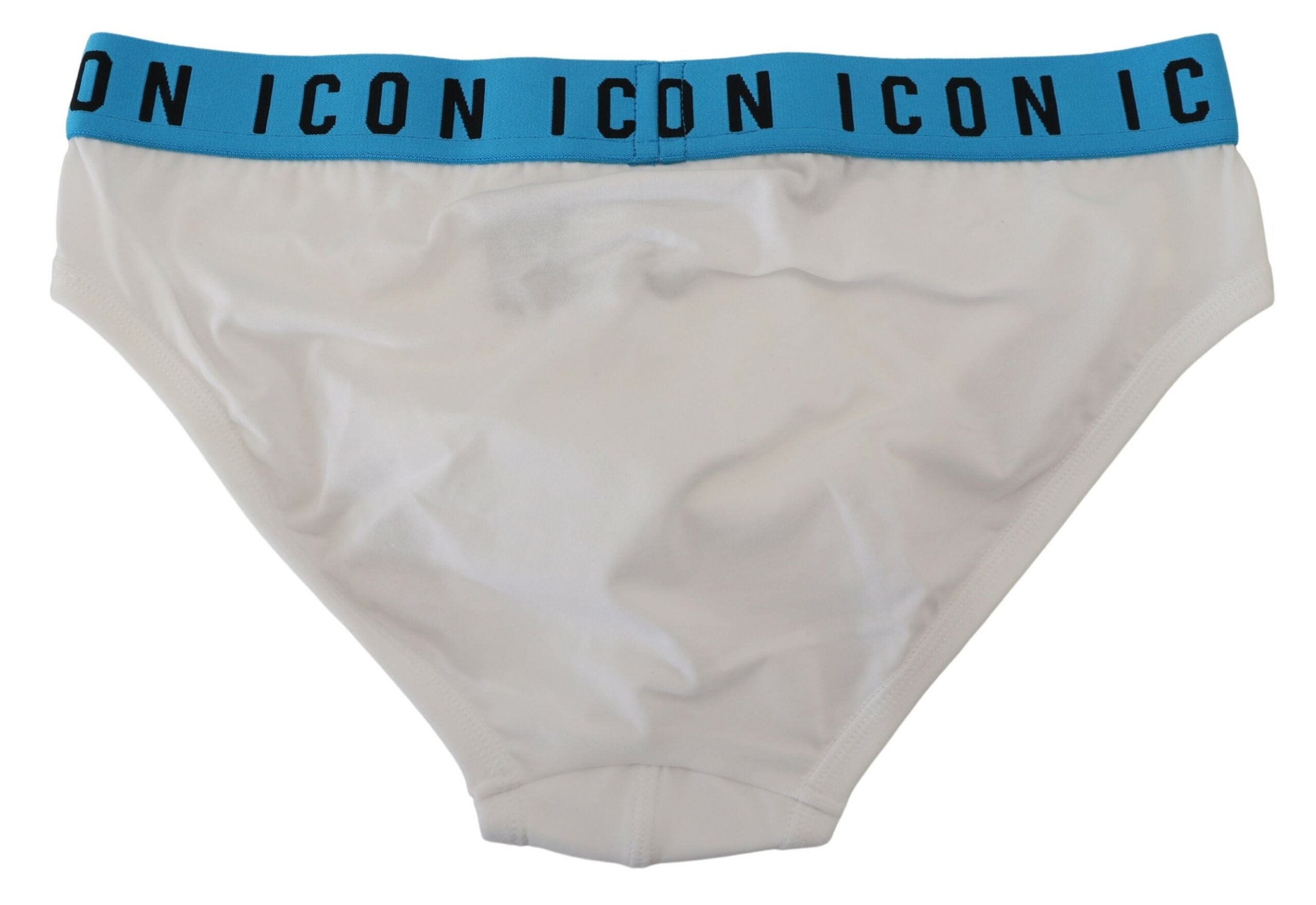 Dsquared² White Icon Logo Памучно еластично мъжко бельо