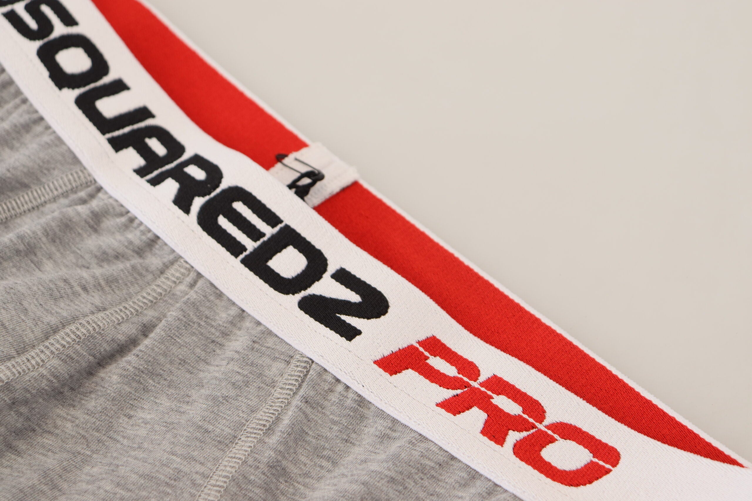 Dsquared² Grey Logo Cotton Stretch Men Brief PRO Бельо