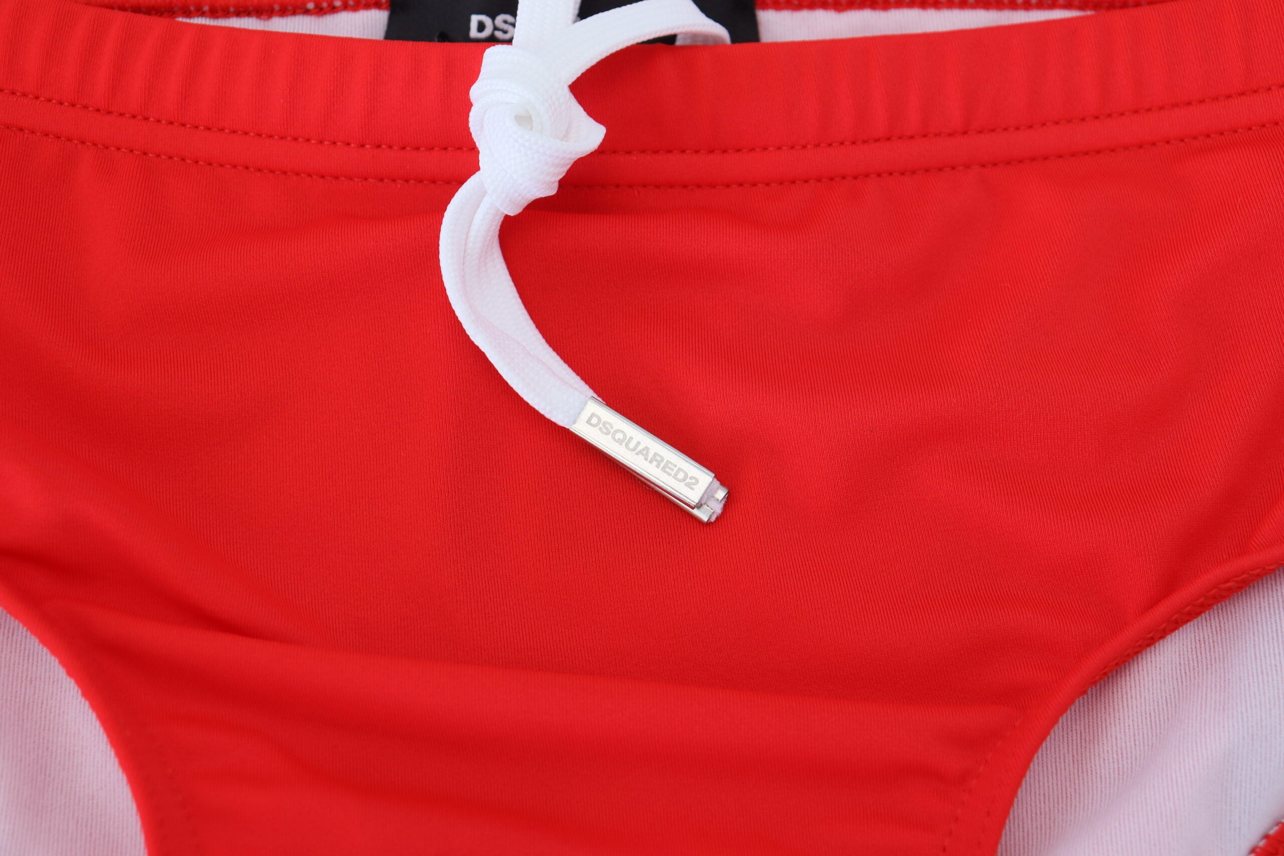 Dsquared² Red Black ICON Print Мъжки бански гащета