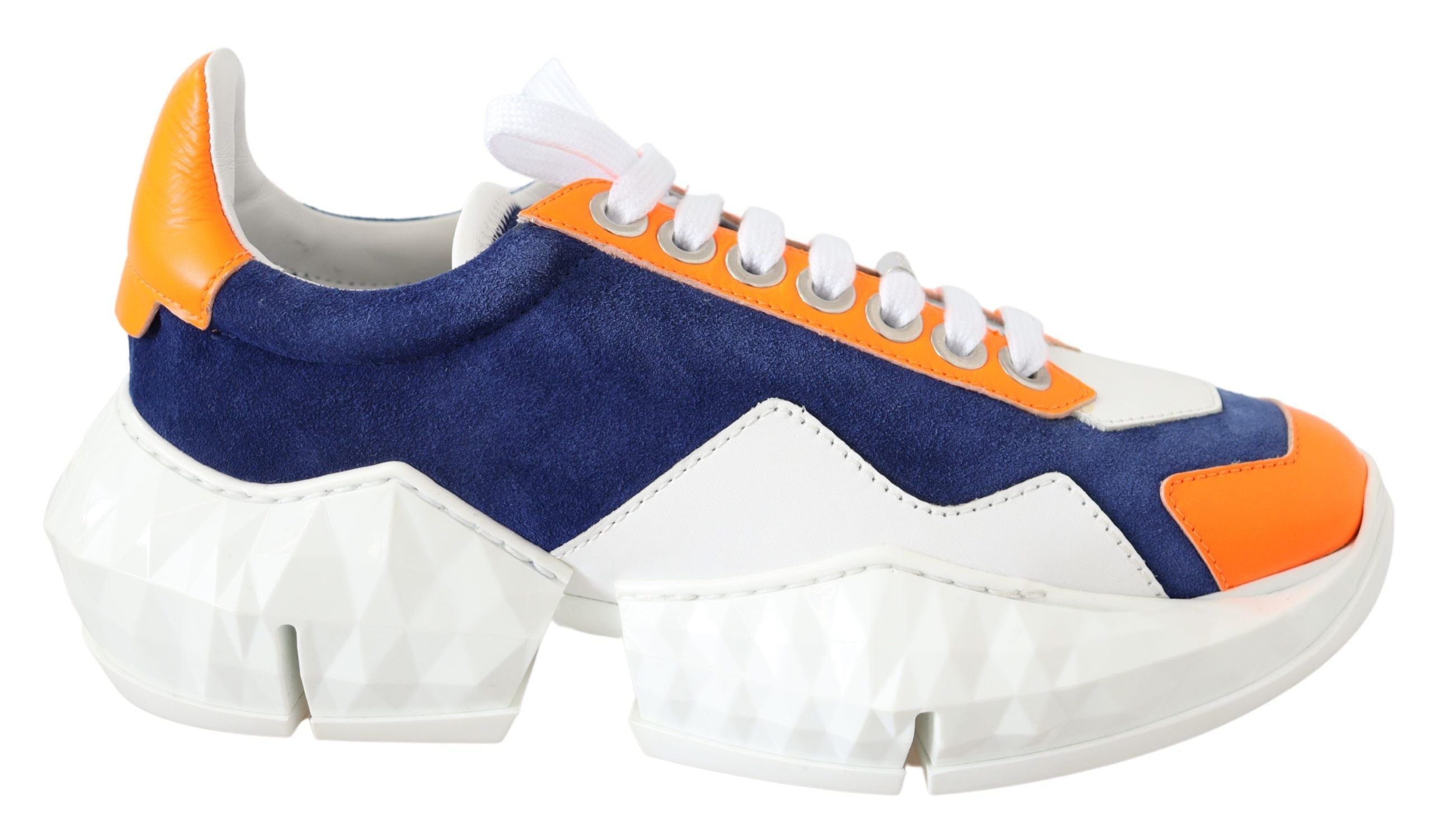 Кожени кецове Jimmy Choo Diamond Blue Orange