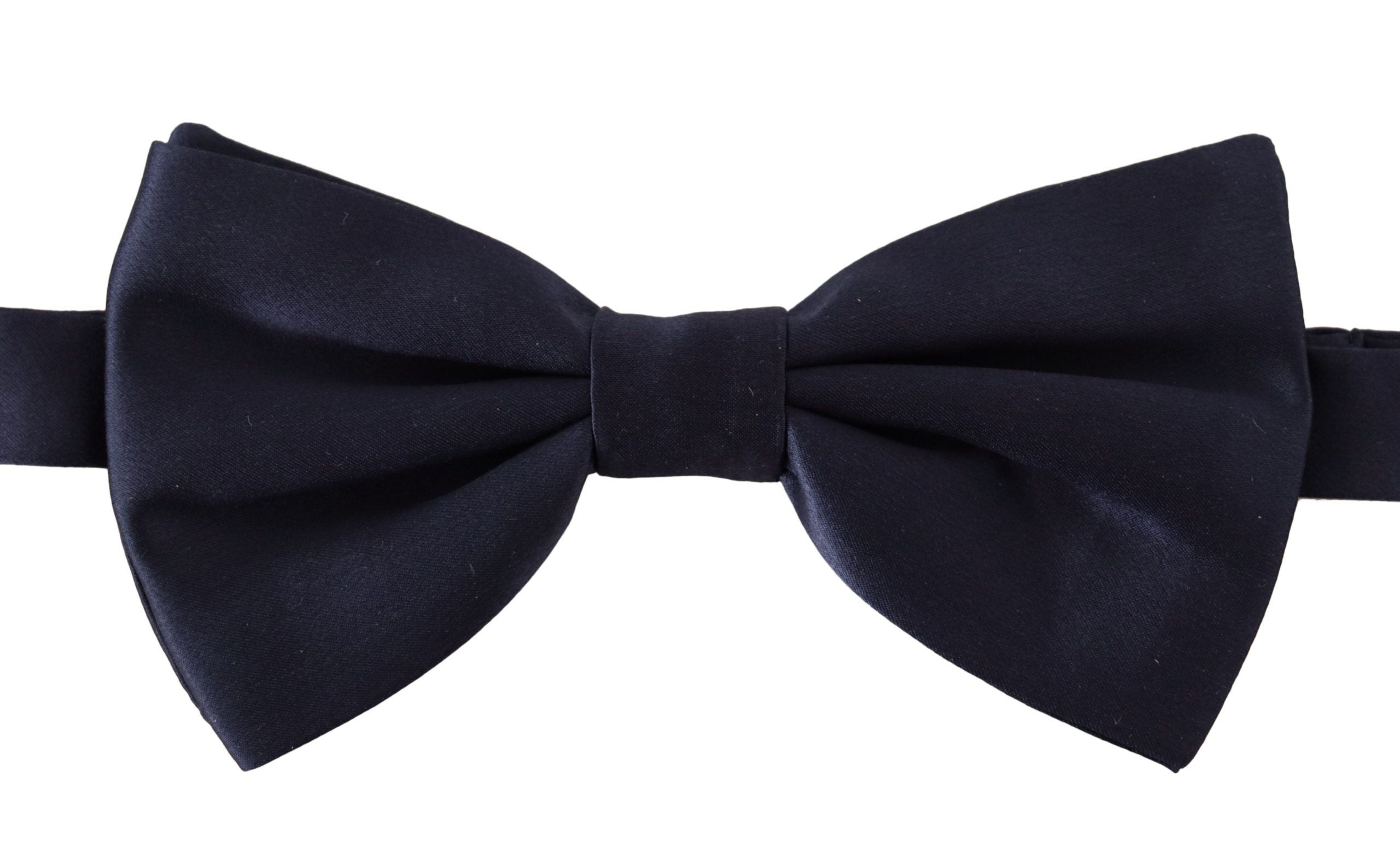 Dolce & Gabbana Blue 100% копринена вратовръзка Papillon с регулируема яка