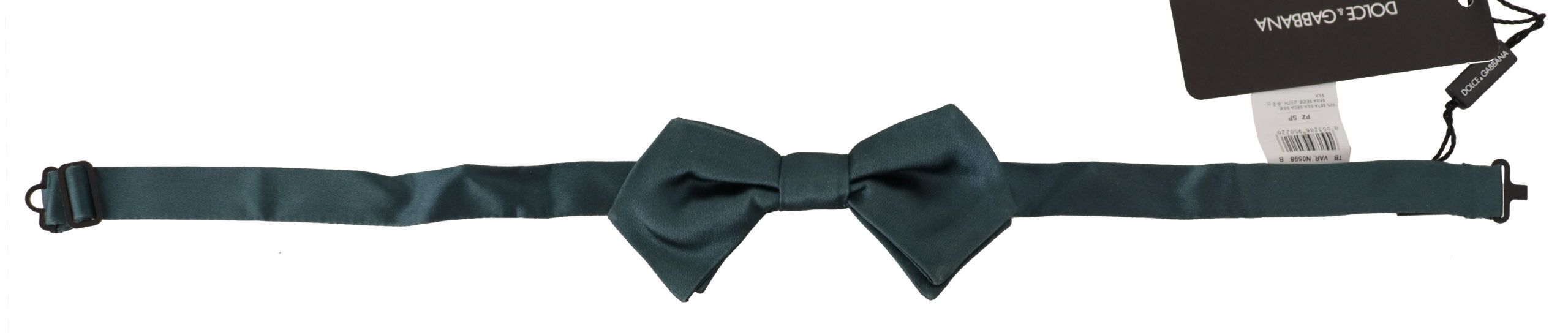 Dolce & Gabbana Green 100% копринена вратовръзка Papillon с регулируема яка