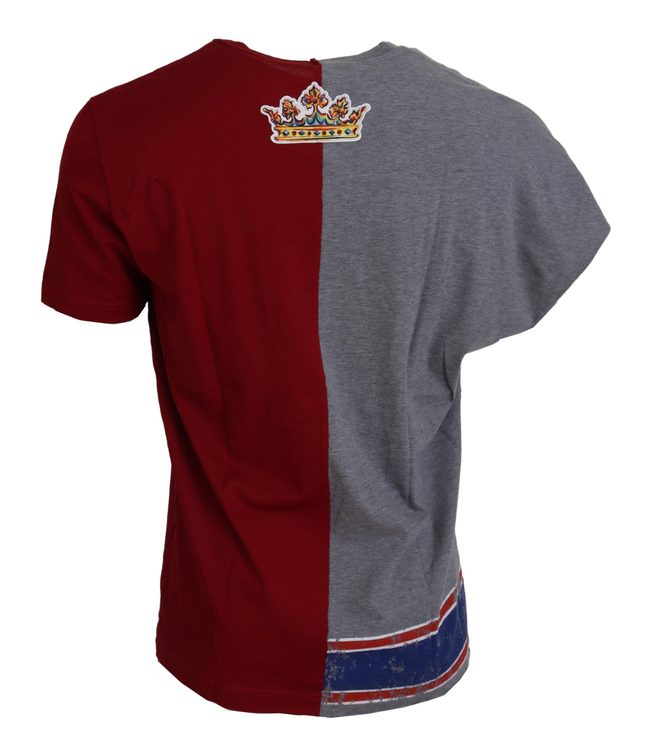 Тениска Dolce & Gabbana Red Grey Two Model DG Angel Crewneck