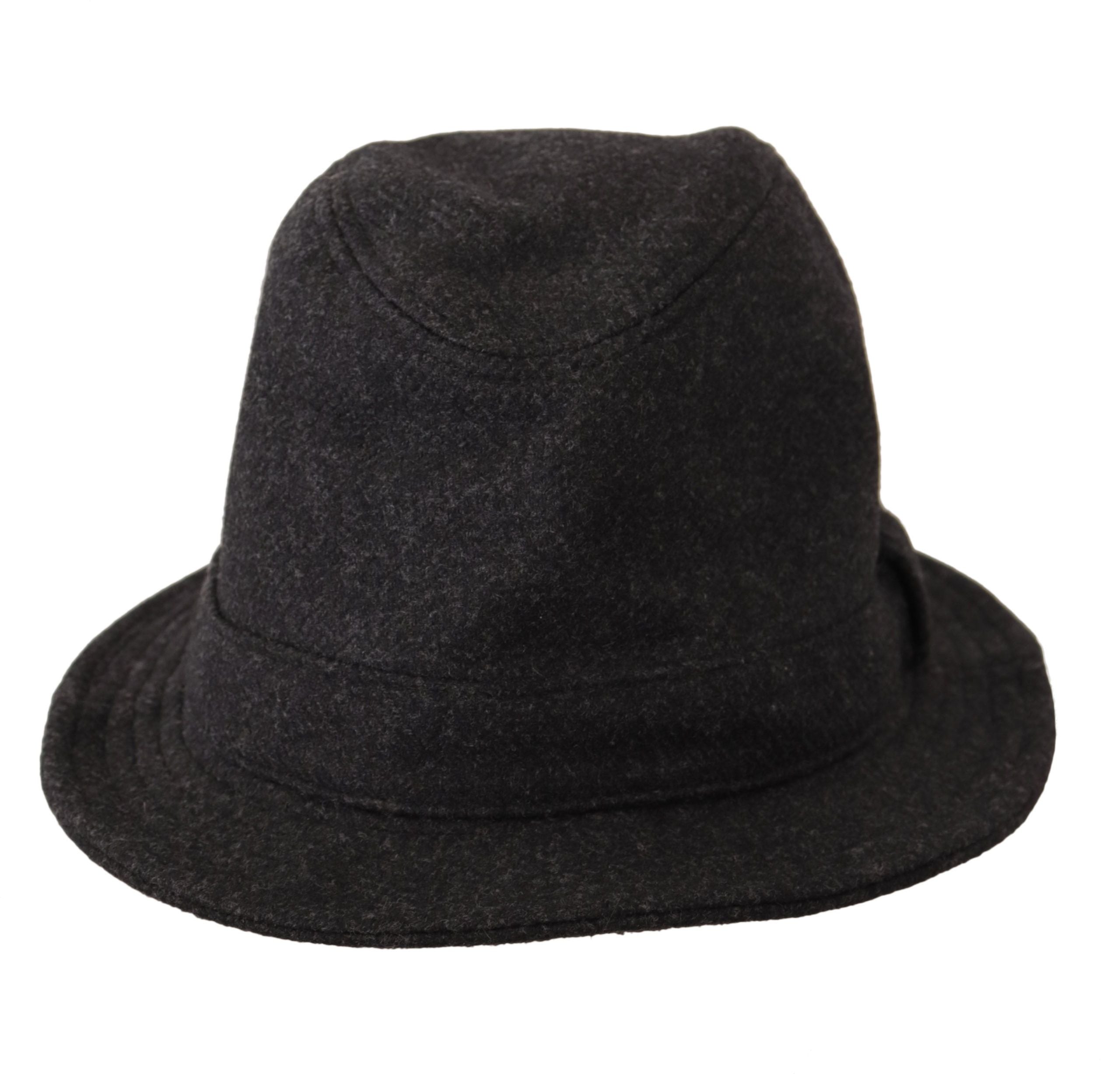 Dolce & Gabbana Сива необработена вълнена шапка Fedora Trilby Cappello